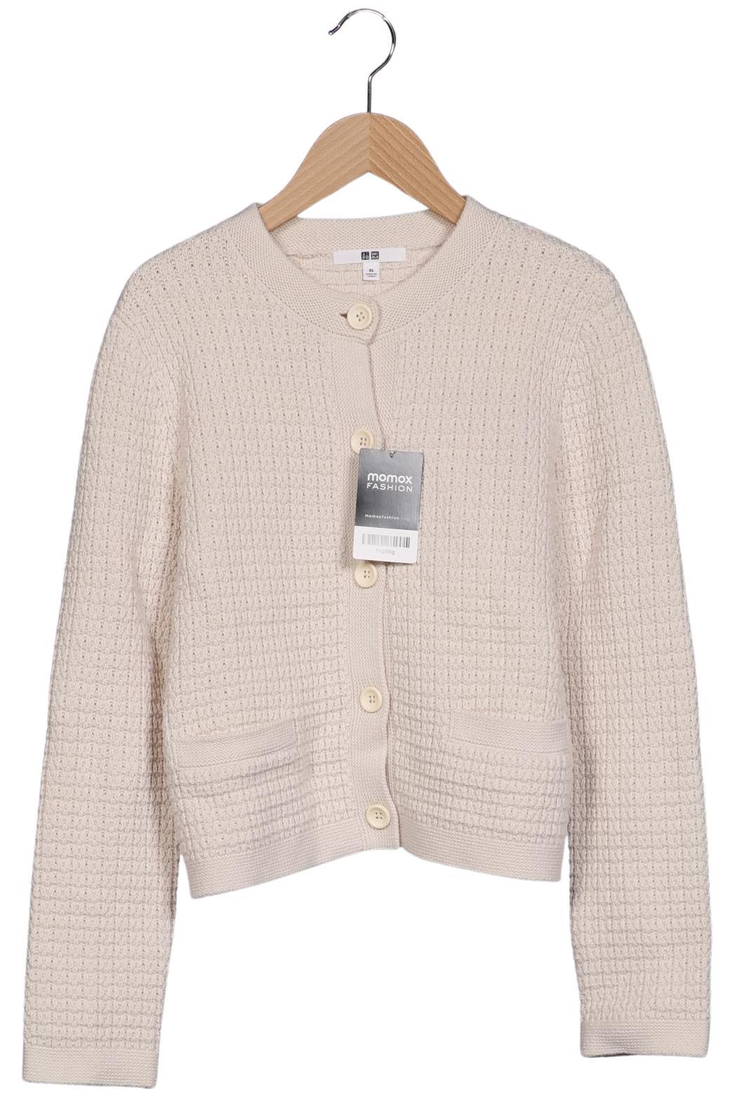 

uniqlo Damen Strickjacke, cremeweiß, Gr. 34