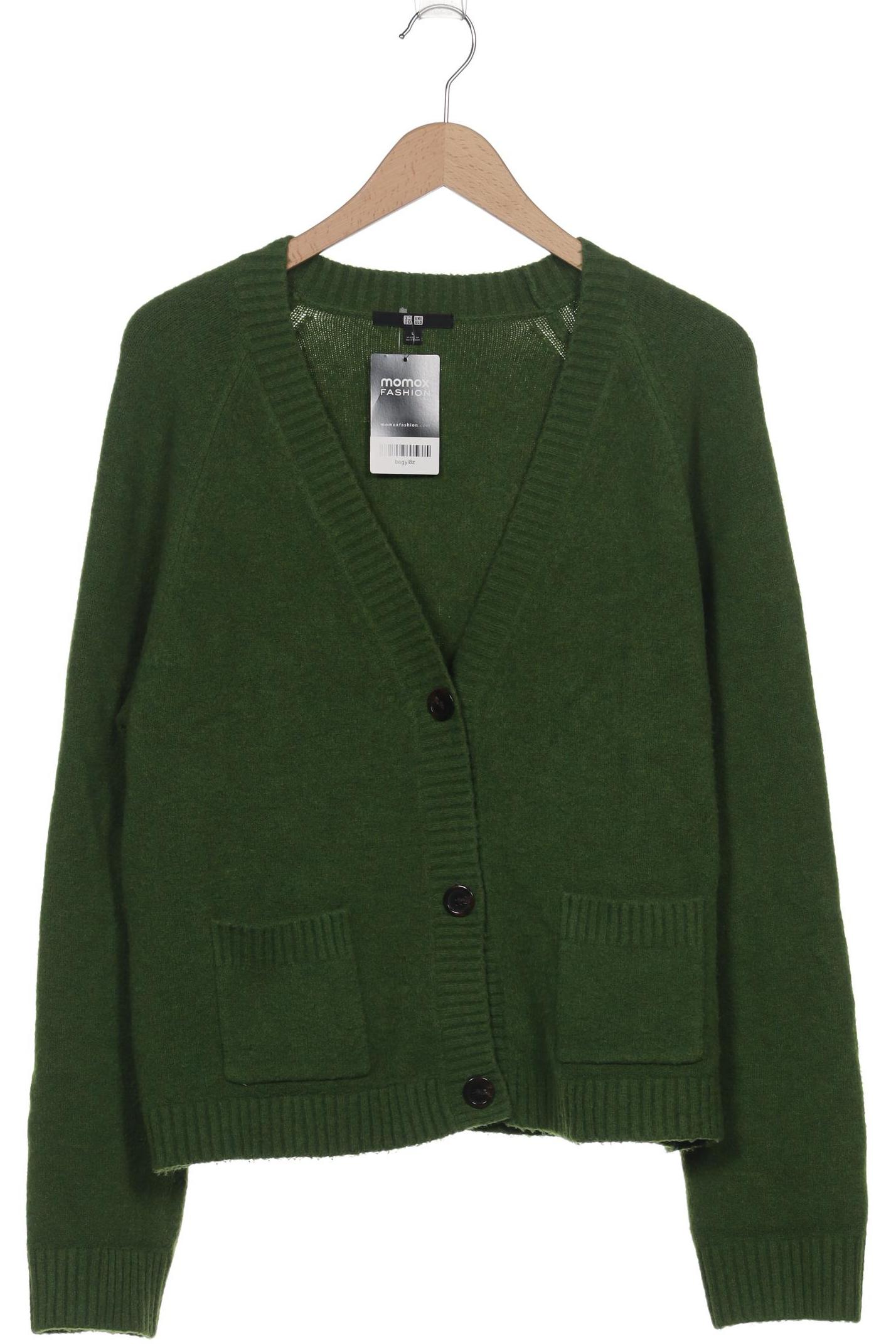 

uniqlo Damen Strickjacke, grün, Gr. 42