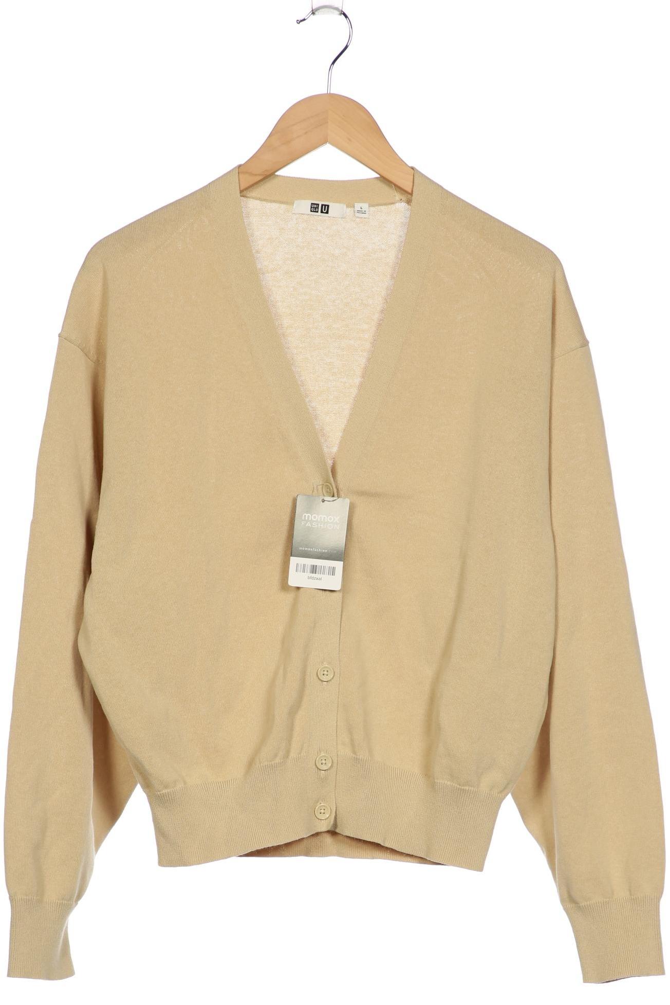 

uniqlo Damen Strickjacke, beige, Gr. 42