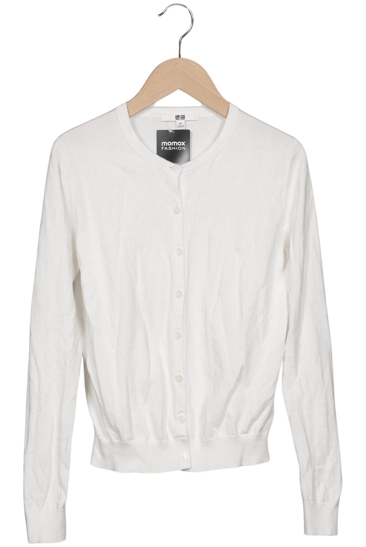 

uniqlo Damen Strickjacke, weiß, Gr. 34