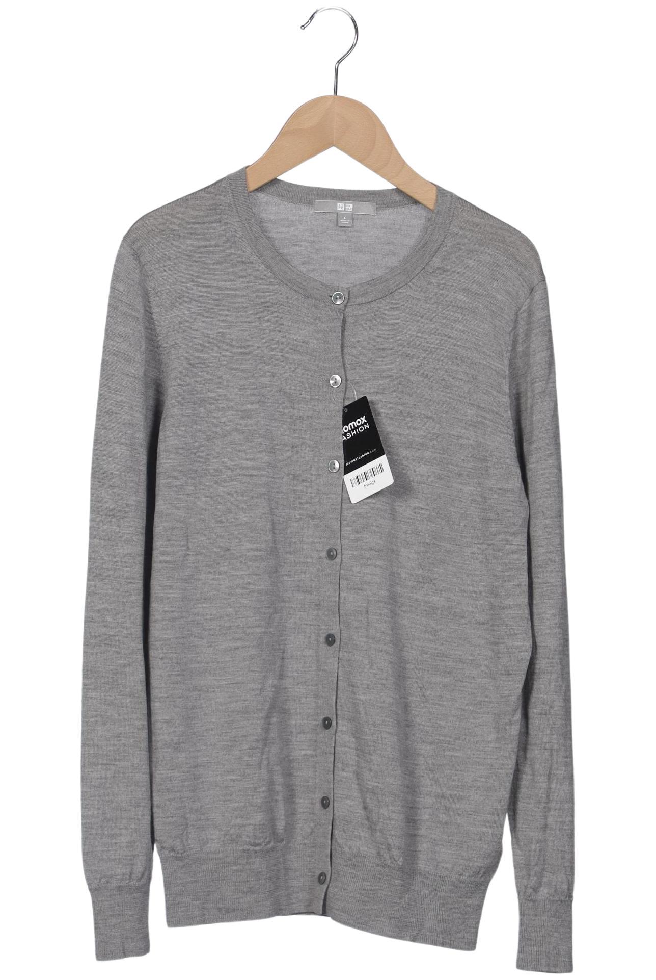 

uniqlo Damen Strickjacke, grau, Gr. 42
