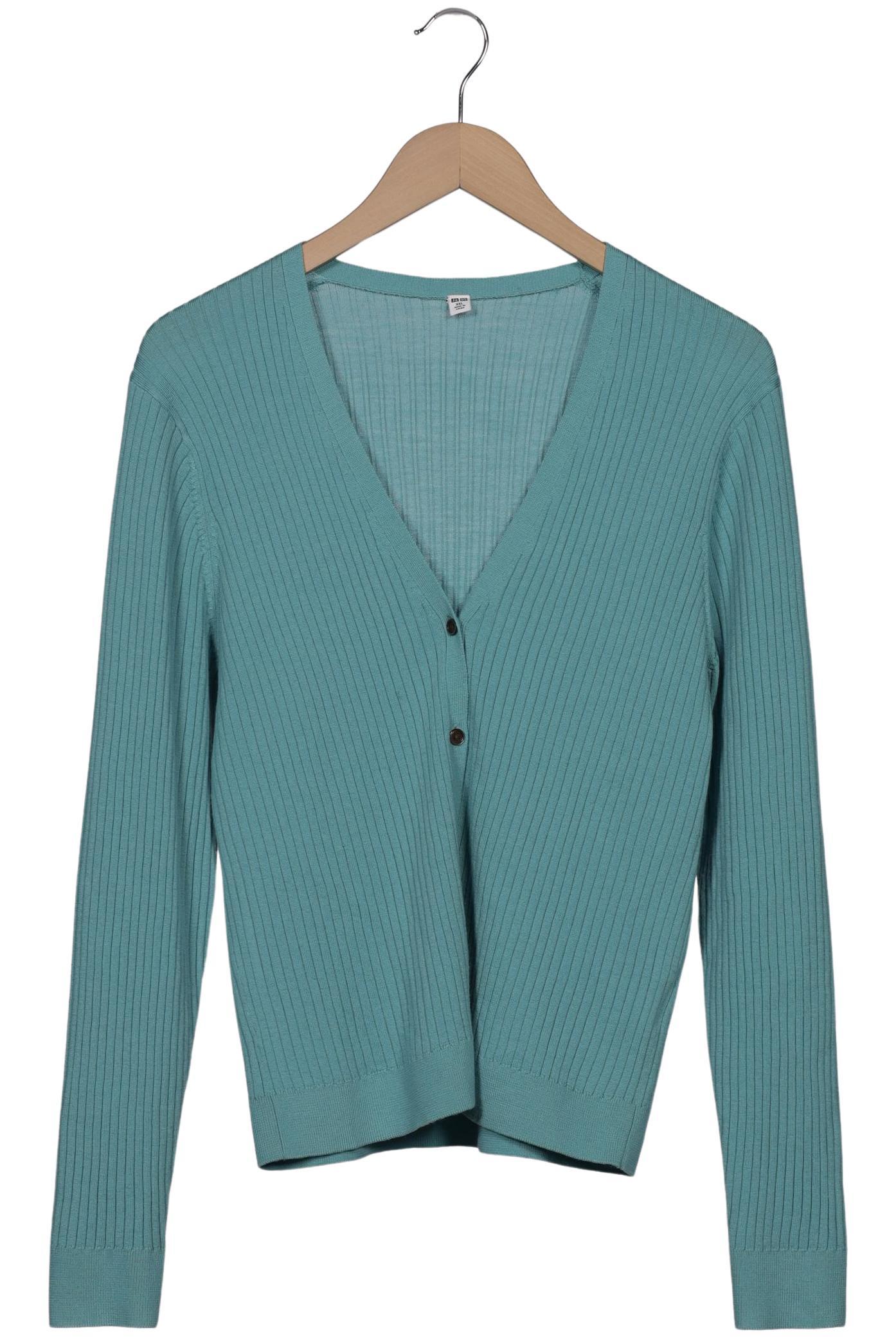

uniqlo Damen Strickjacke, türkis, Gr. 46