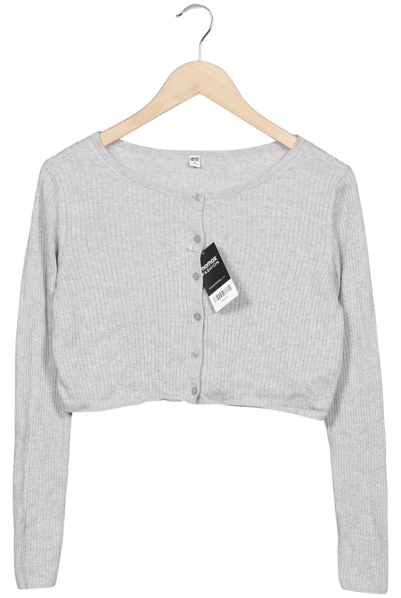 

uniqlo Damen Strickjacke, grau, Gr. 38
