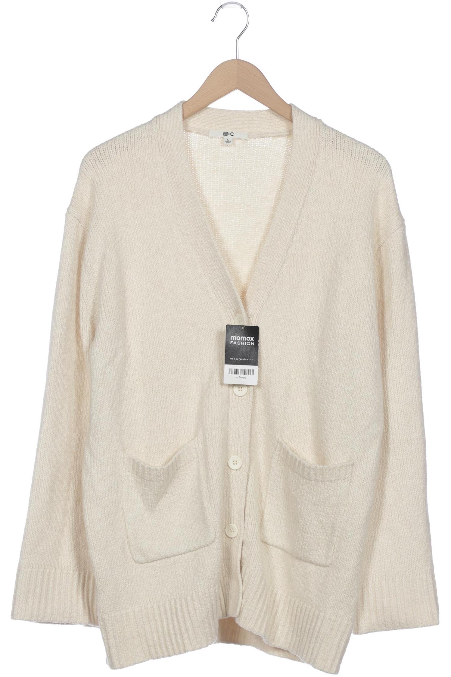 

uniqlo Damen Strickjacke, cremeweiß, Gr. 42