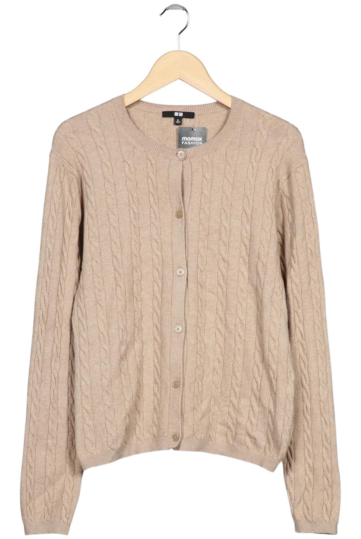 

uniqlo Damen Strickjacke, beige, Gr. 44