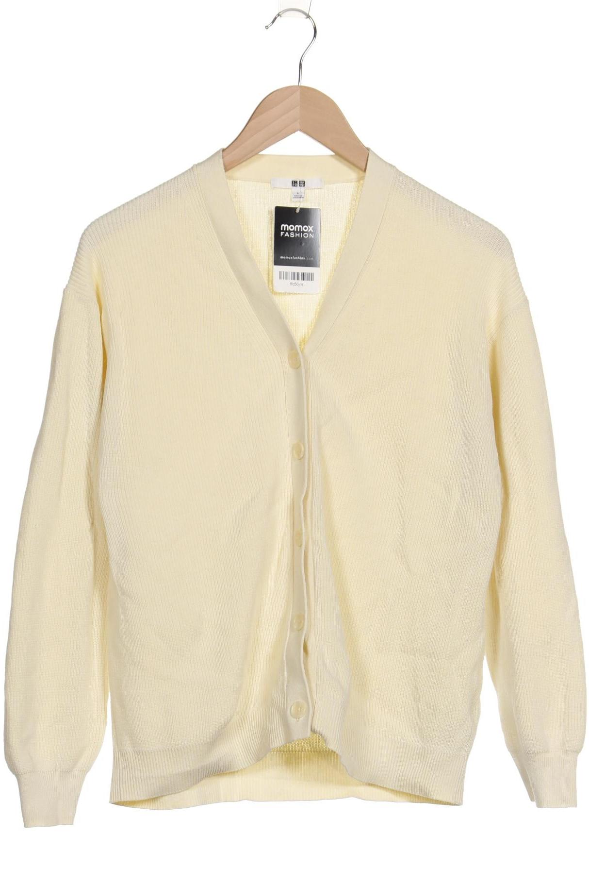 

uniqlo Damen Strickjacke, cremeweiß, Gr. 42