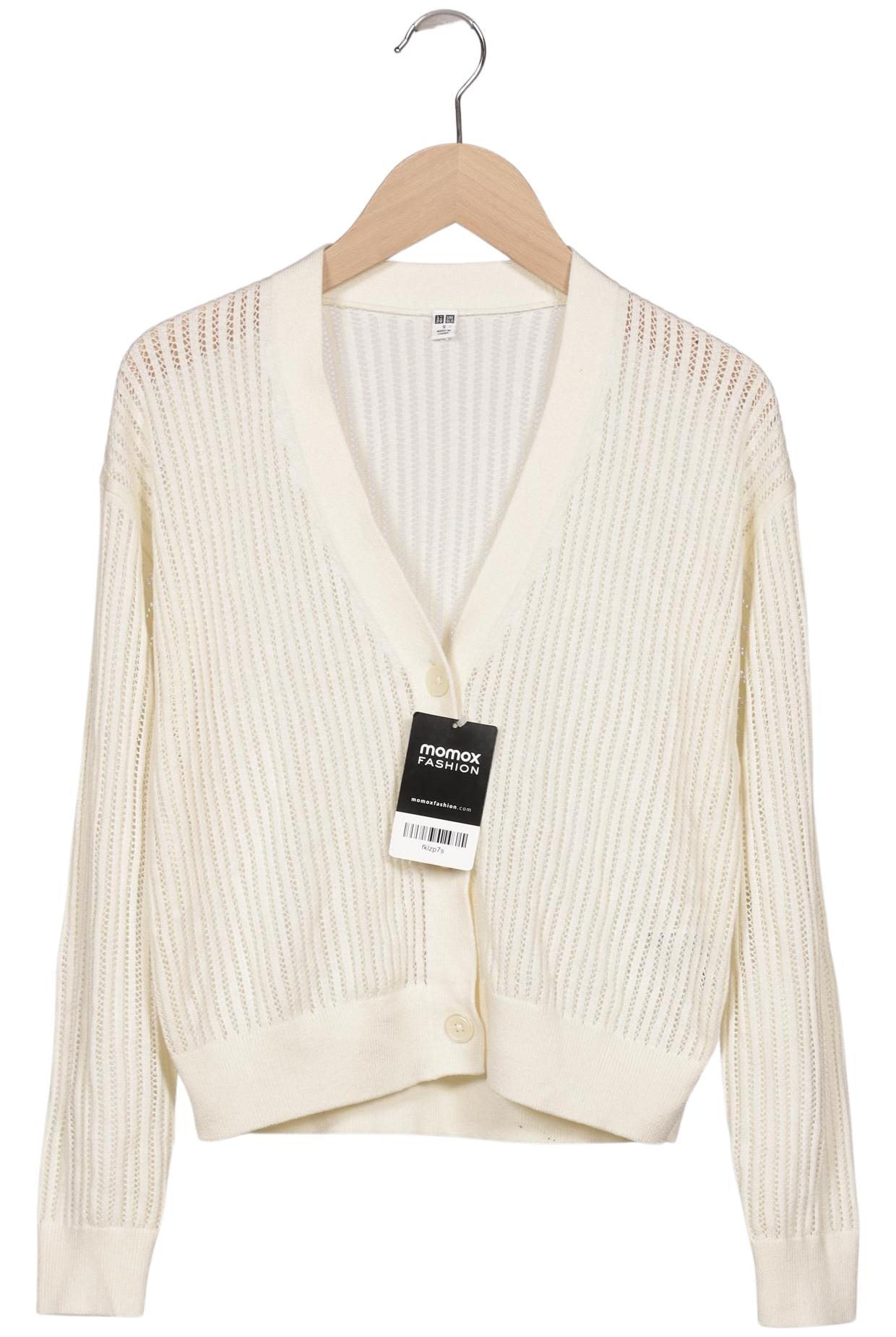 

uniqlo Damen Strickjacke, cremeweiß, Gr. 36