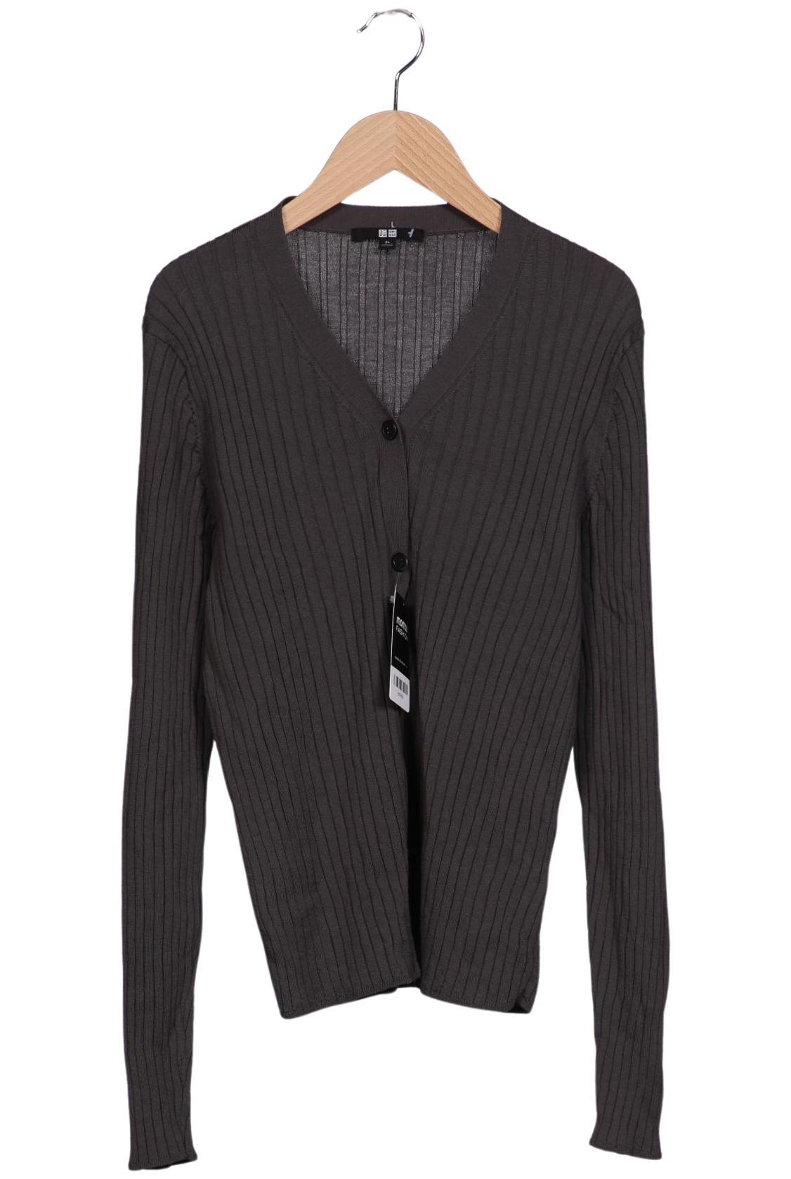 

uniqlo Damen Strickjacke, grau, Gr. 44