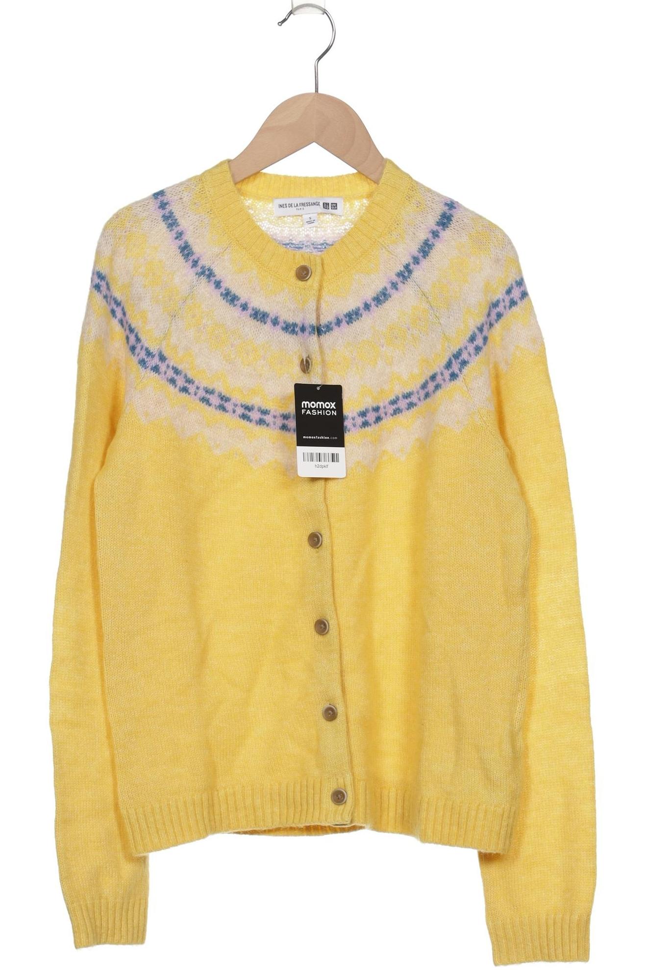 

uniqlo Damen Strickjacke, gelb, Gr. 36