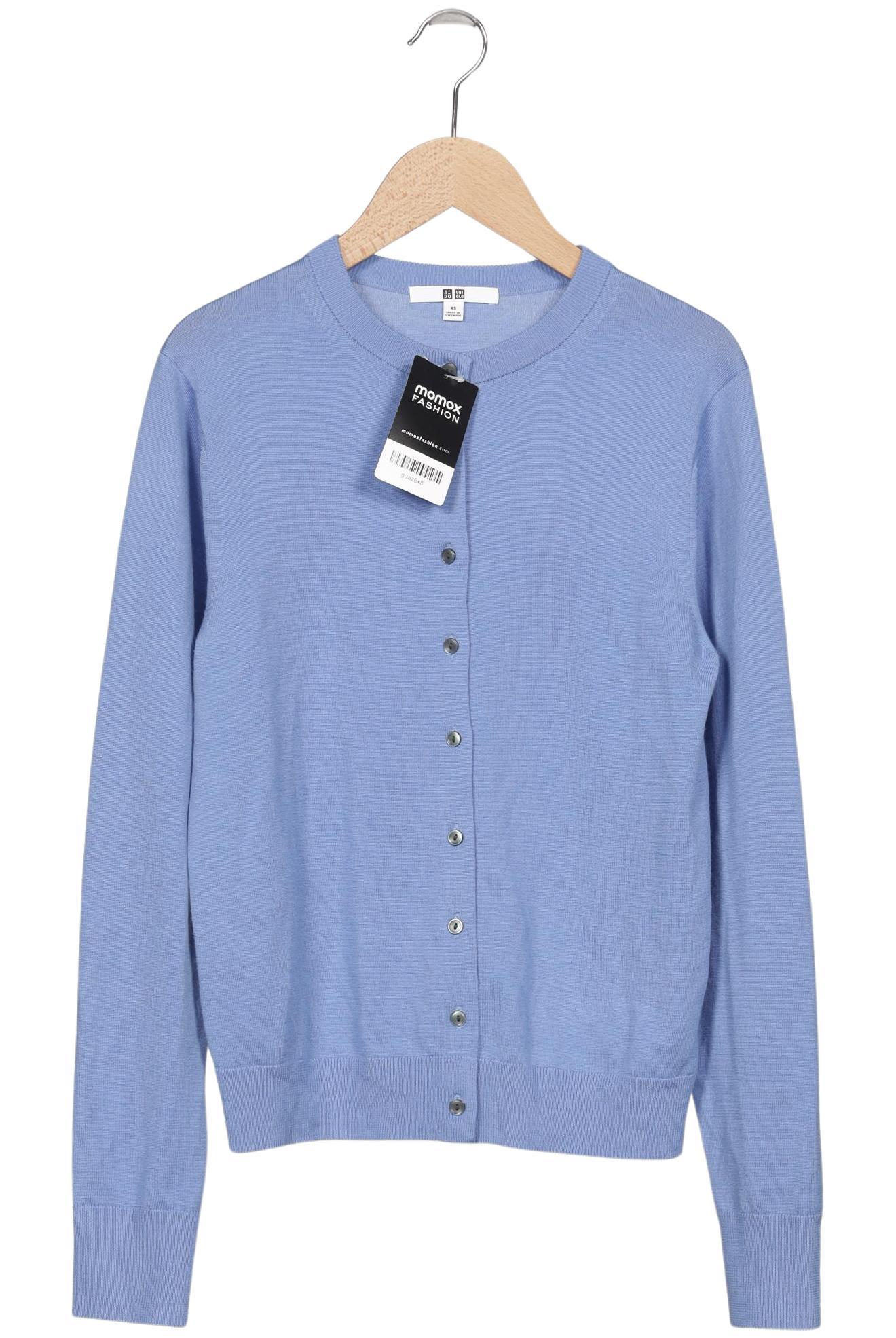 

uniqlo Damen Strickjacke, hellblau, Gr. 34