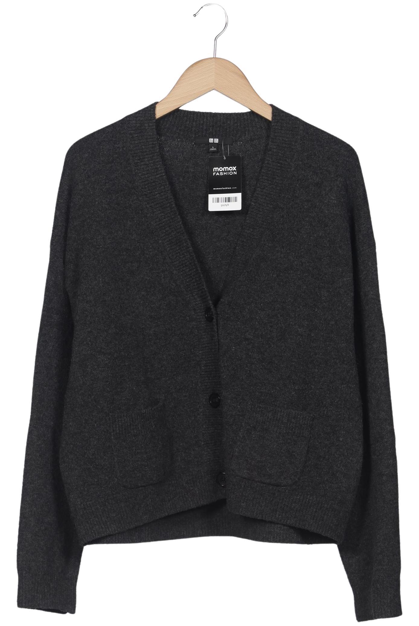 

uniqlo Damen Strickjacke, grau, Gr. 42