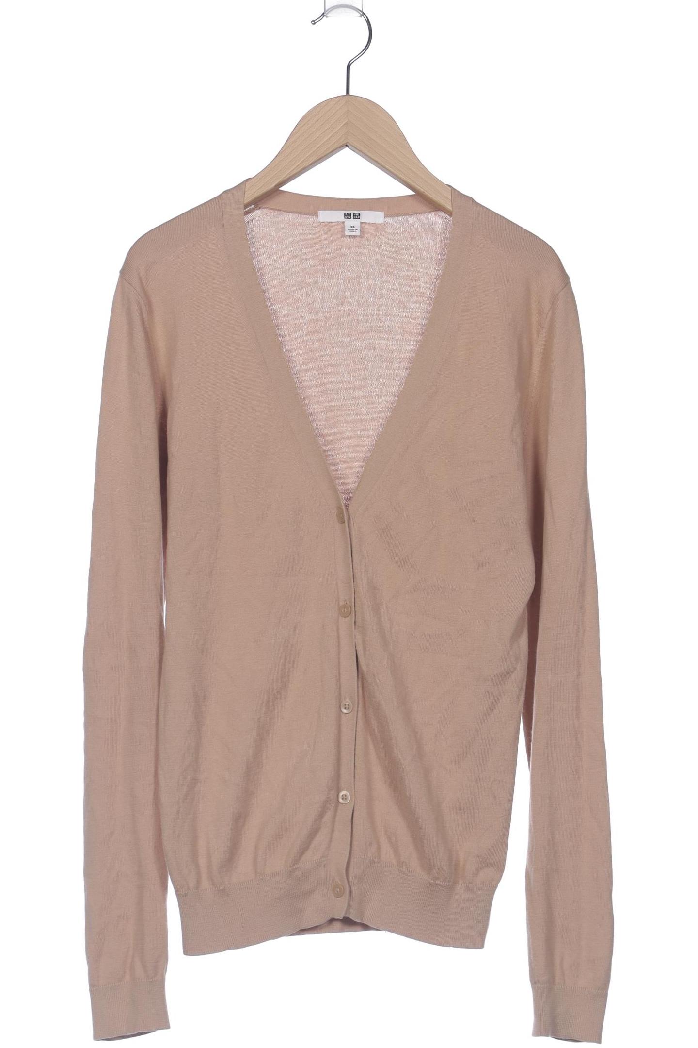 

uniqlo Damen Strickjacke, beige, Gr. 34