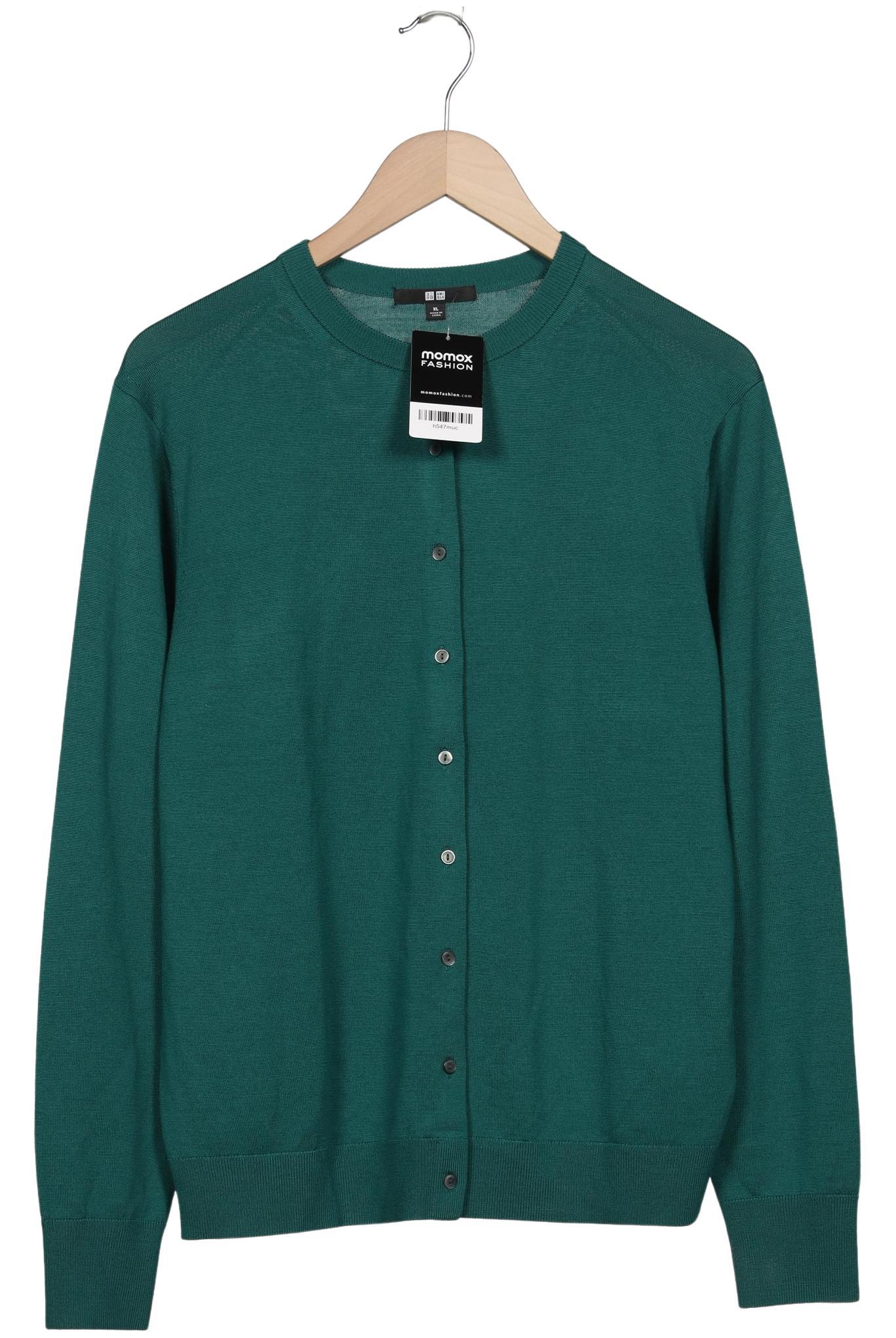 

uniqlo Damen Strickjacke, grün, Gr. 44
