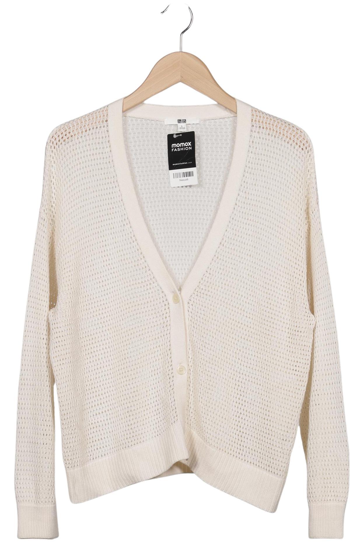 

uniqlo Damen Strickjacke, cremeweiß, Gr. 42