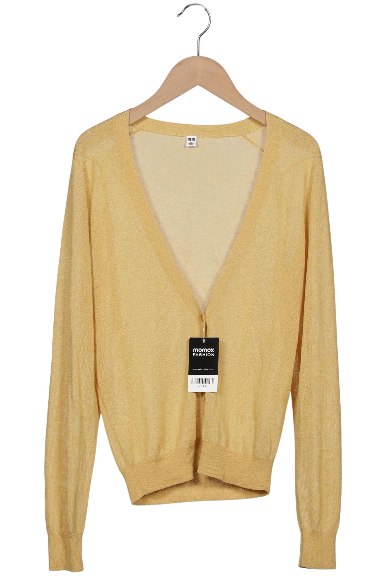 

uniqlo Damen Strickjacke, gelb, Gr. 34