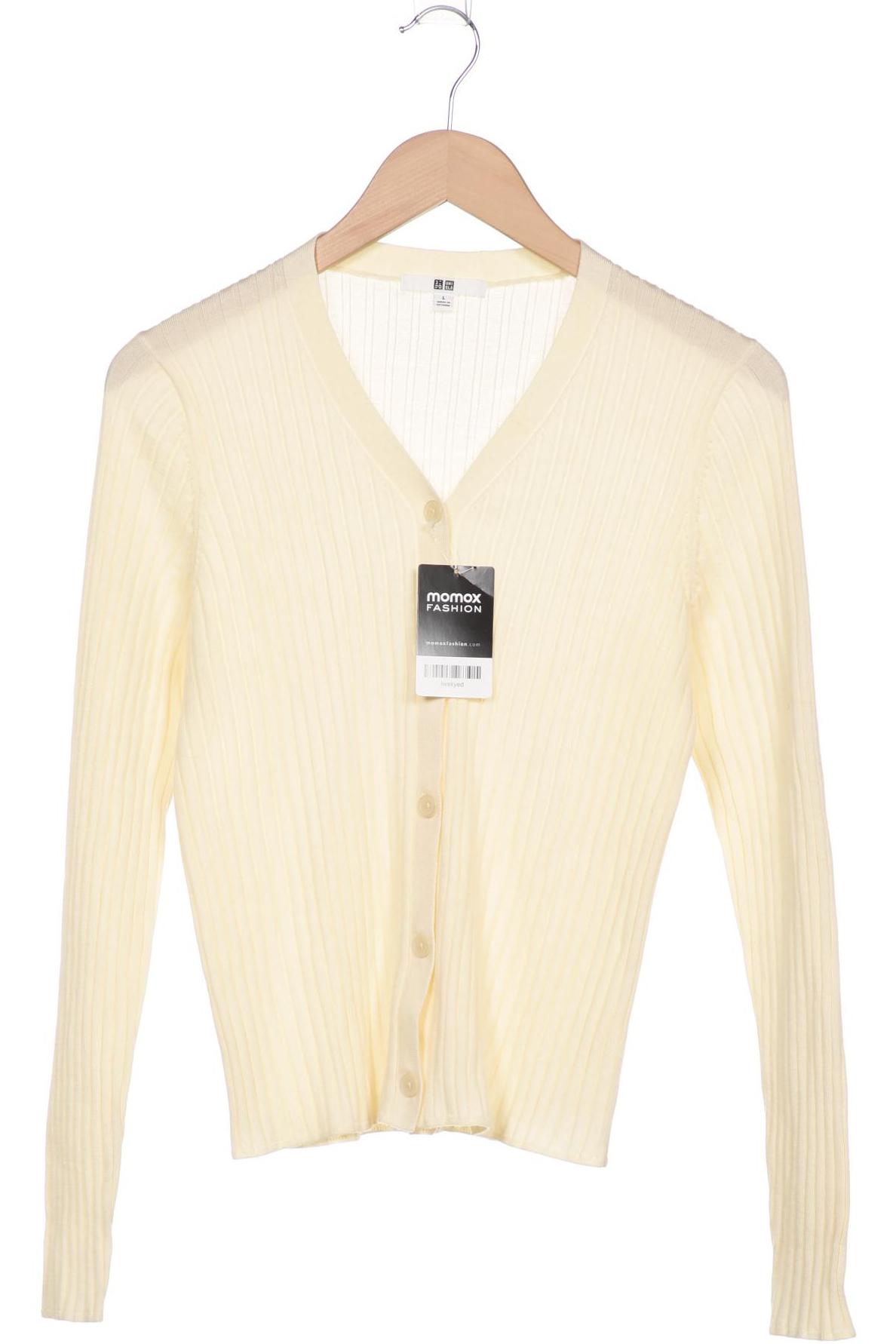 

uniqlo Damen Strickjacke, cremeweiß, Gr. 42