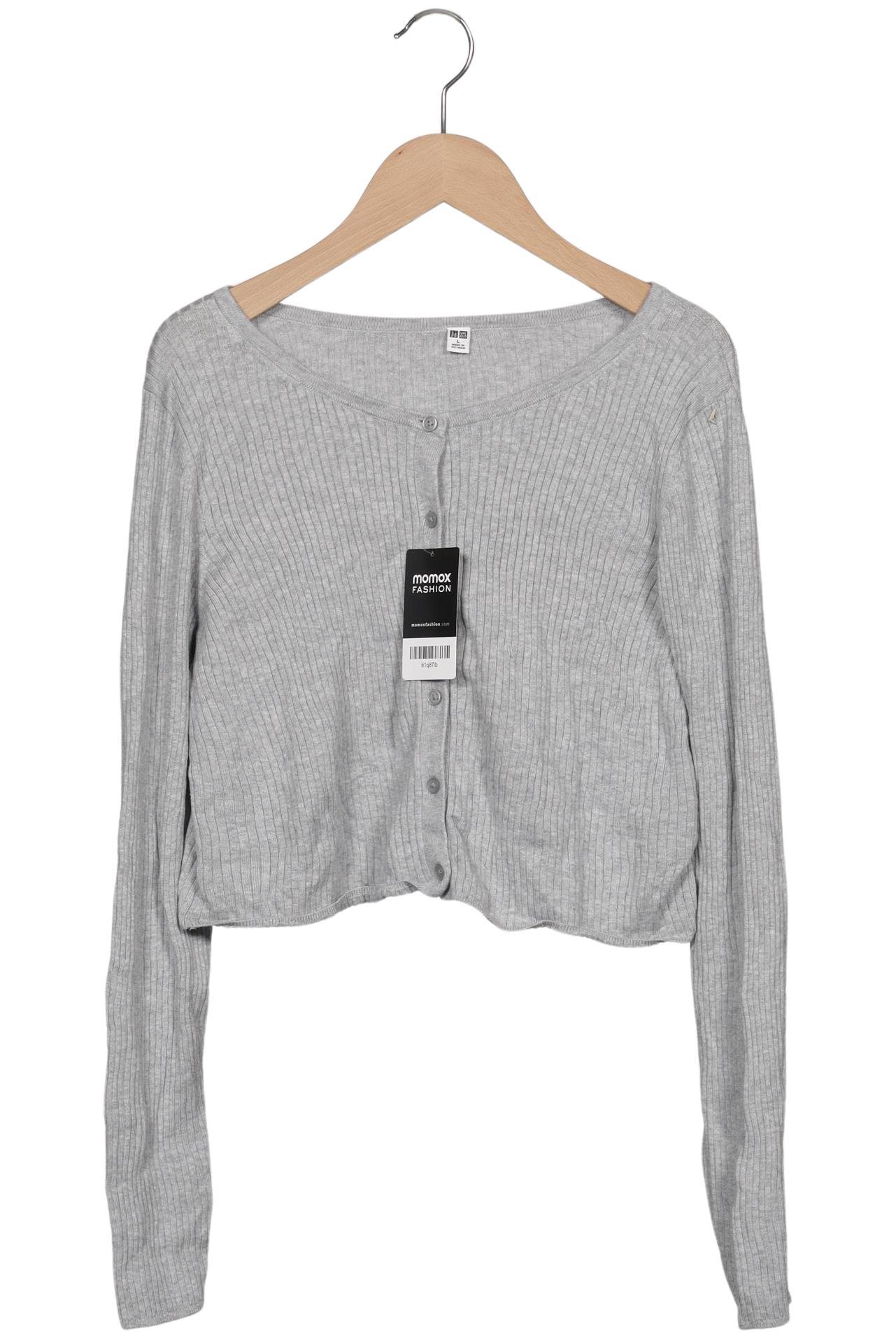 

uniqlo Damen Strickjacke, grau, Gr. 42