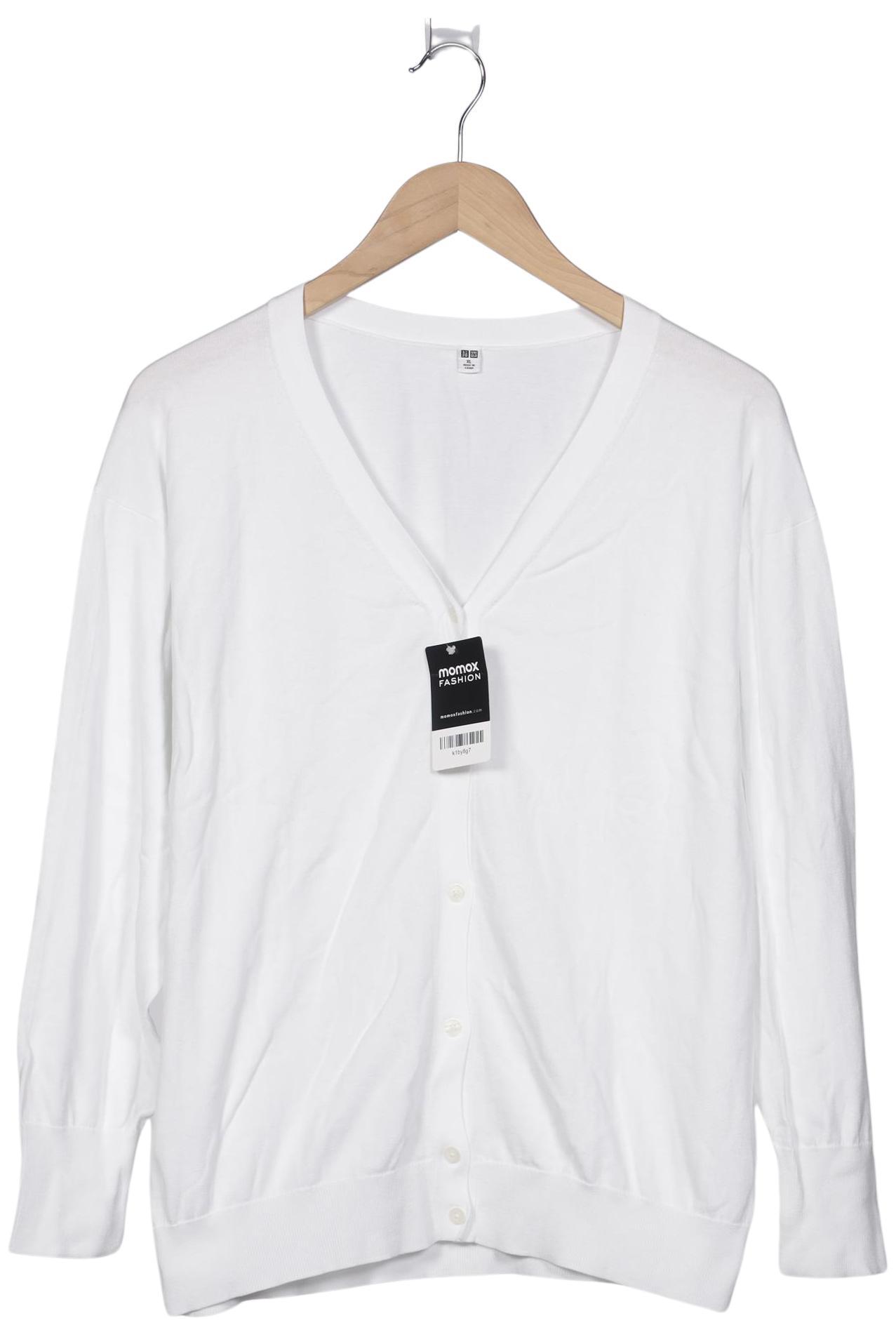 

uniqlo Damen Strickjacke, weiß, Gr. 44