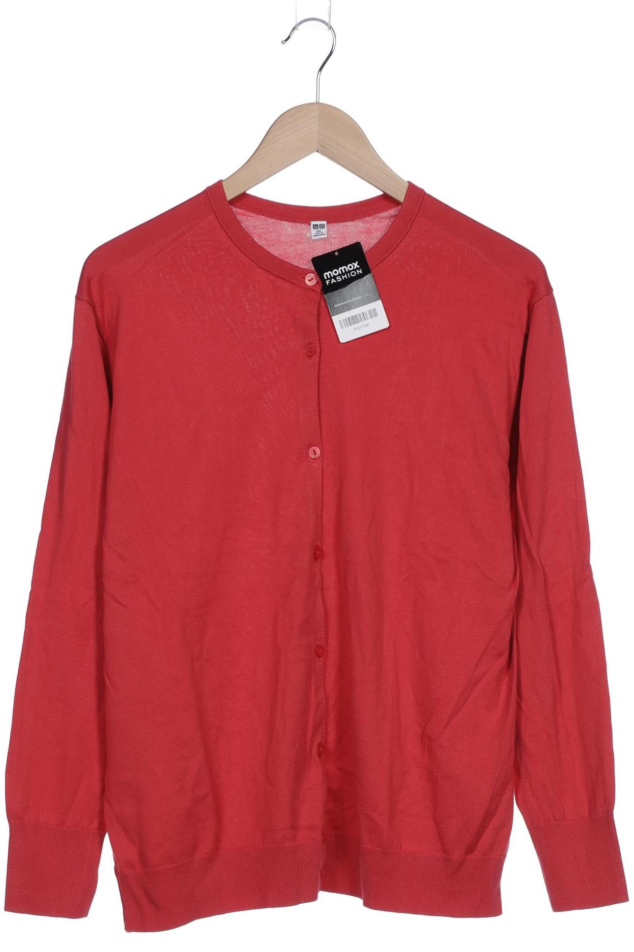 

uniqlo Damen Strickjacke, rot, Gr. 46