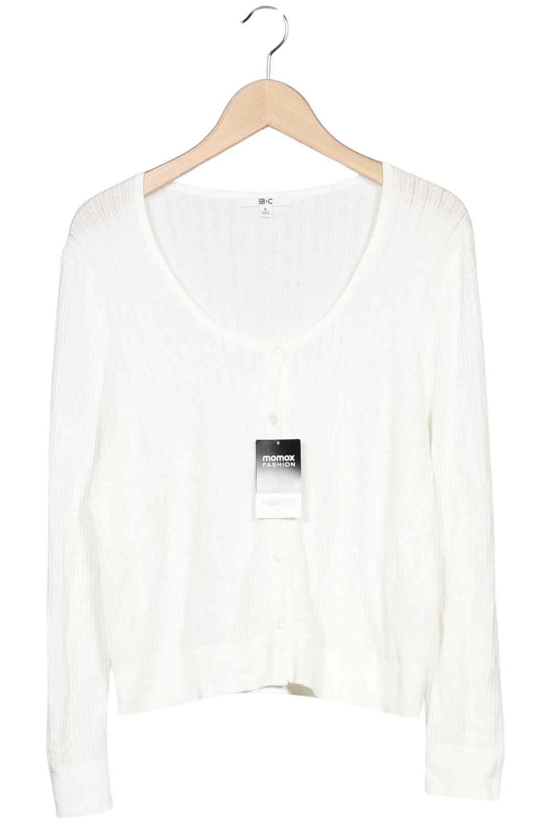 

uniqlo Damen Strickjacke, weiß, Gr. 44