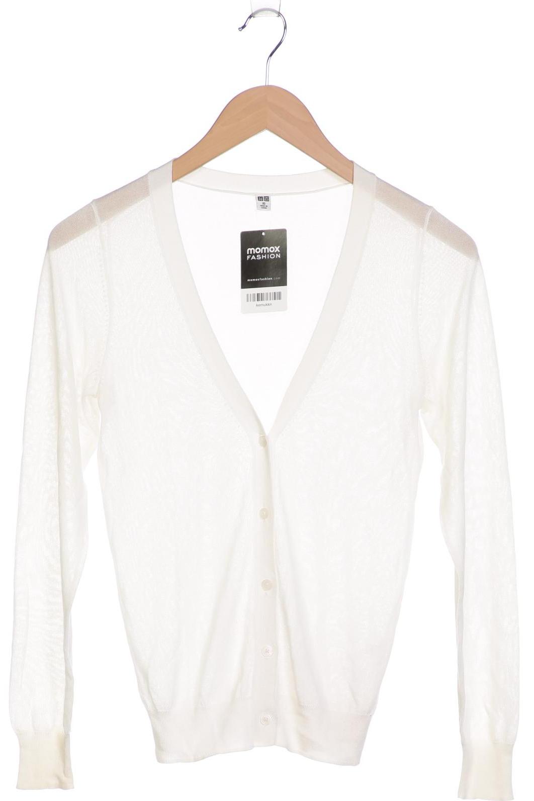 

uniqlo Damen Strickjacke, weiß, Gr. 34