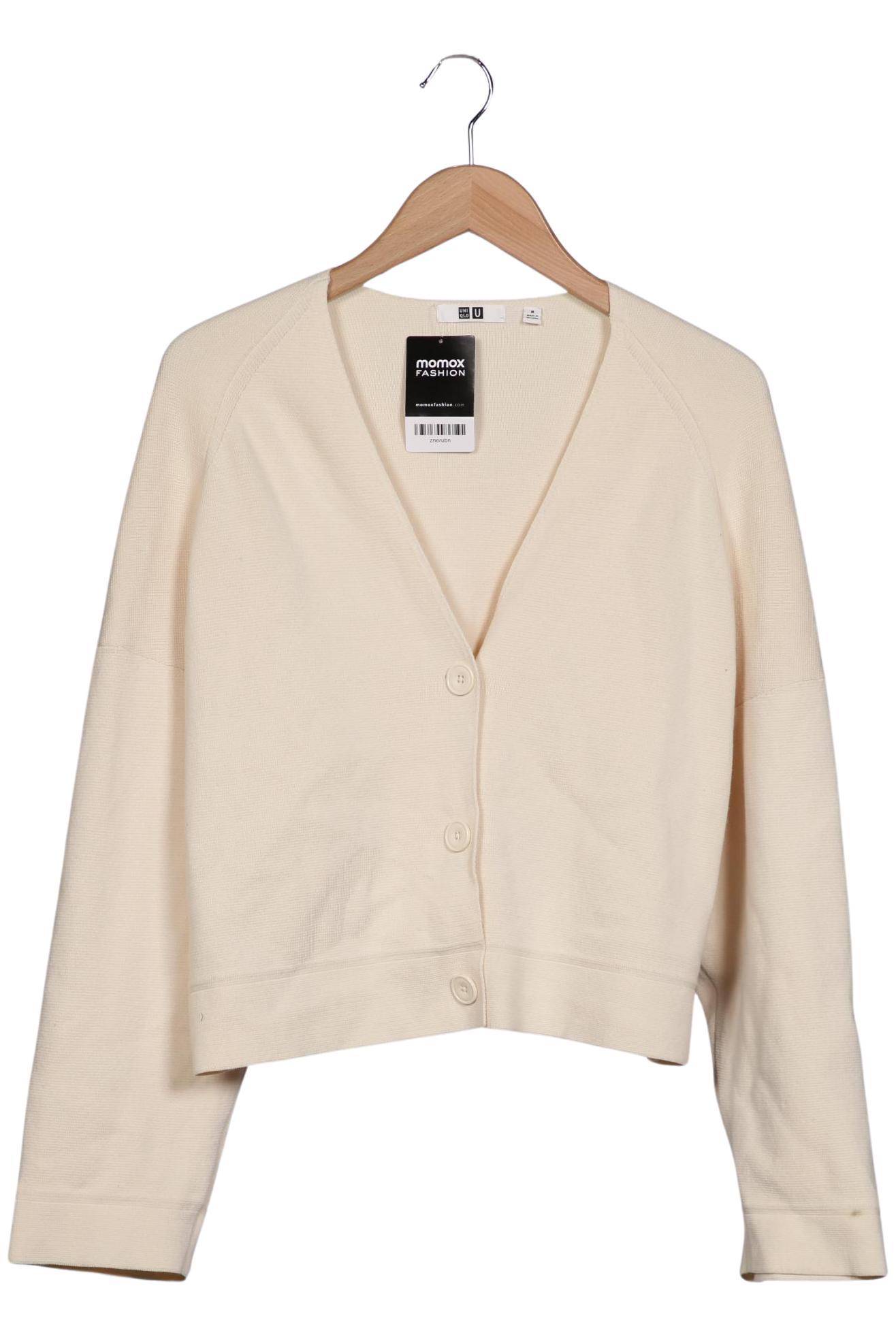 

uniqlo Damen Strickjacke, cremeweiß, Gr. 38