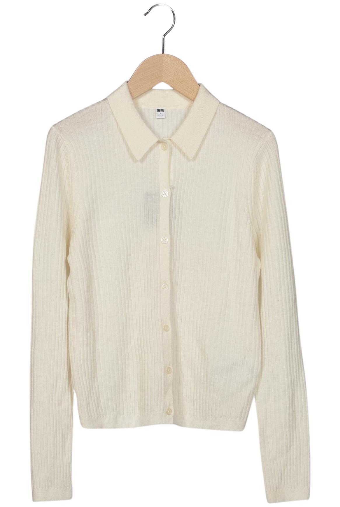 

uniqlo Damen Strickjacke, cremeweiß, Gr. 36