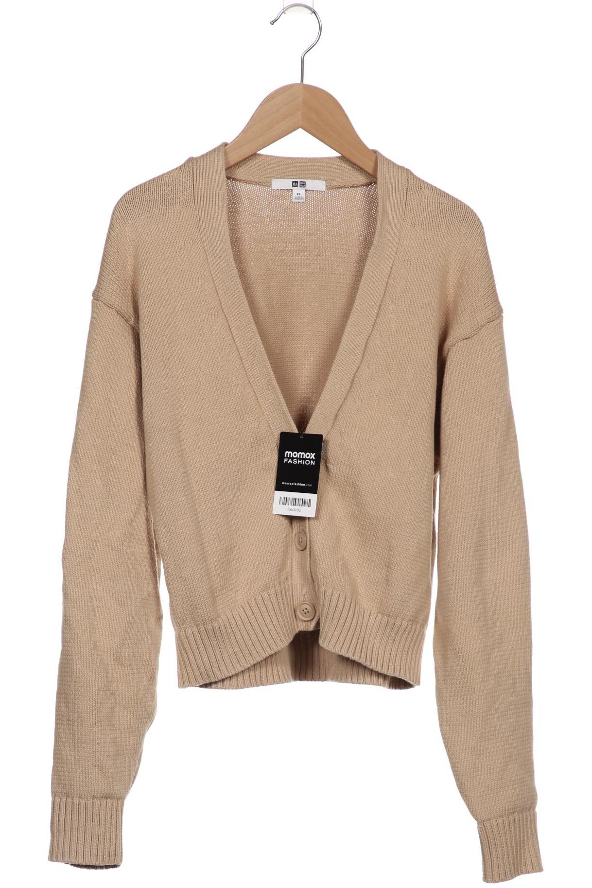 

uniqlo Damen Strickjacke, beige, Gr. 34