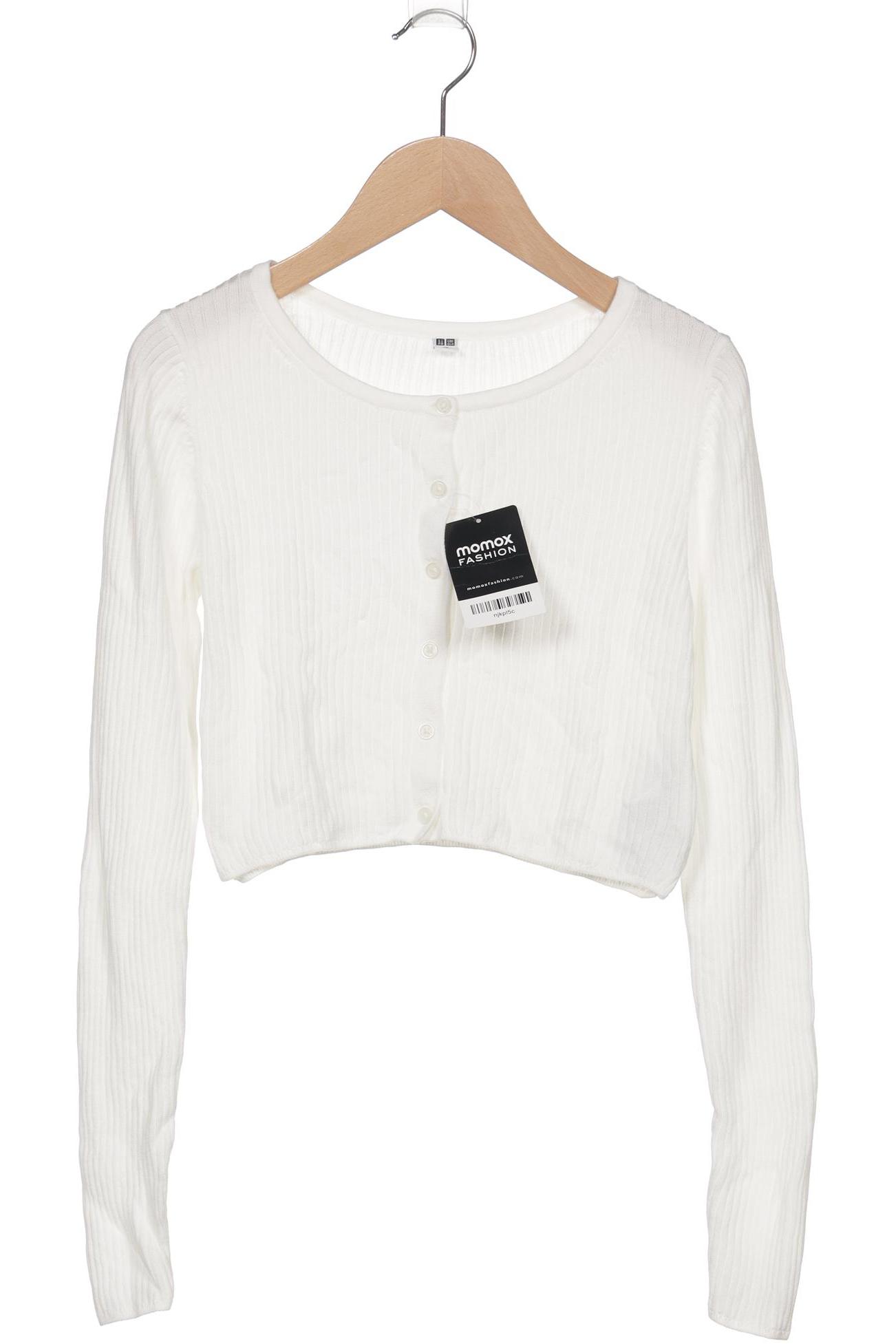 

uniqlo Damen Strickjacke, weiß, Gr. 34