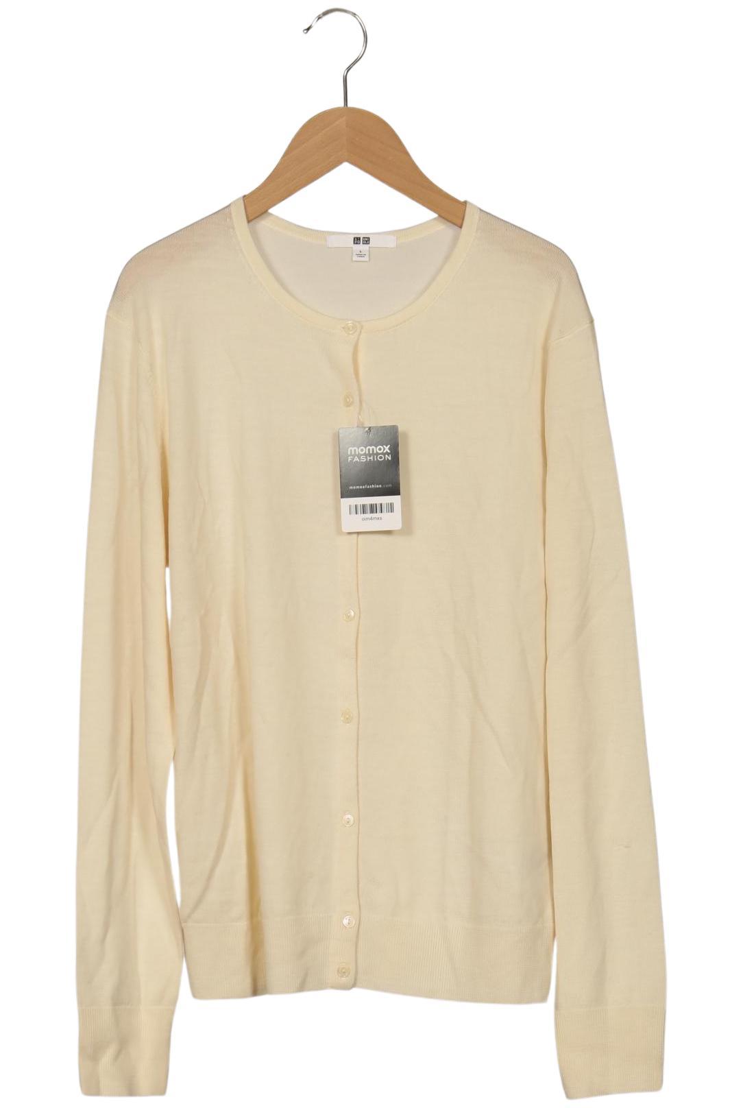 

uniqlo Damen Strickjacke, beige, Gr. 42