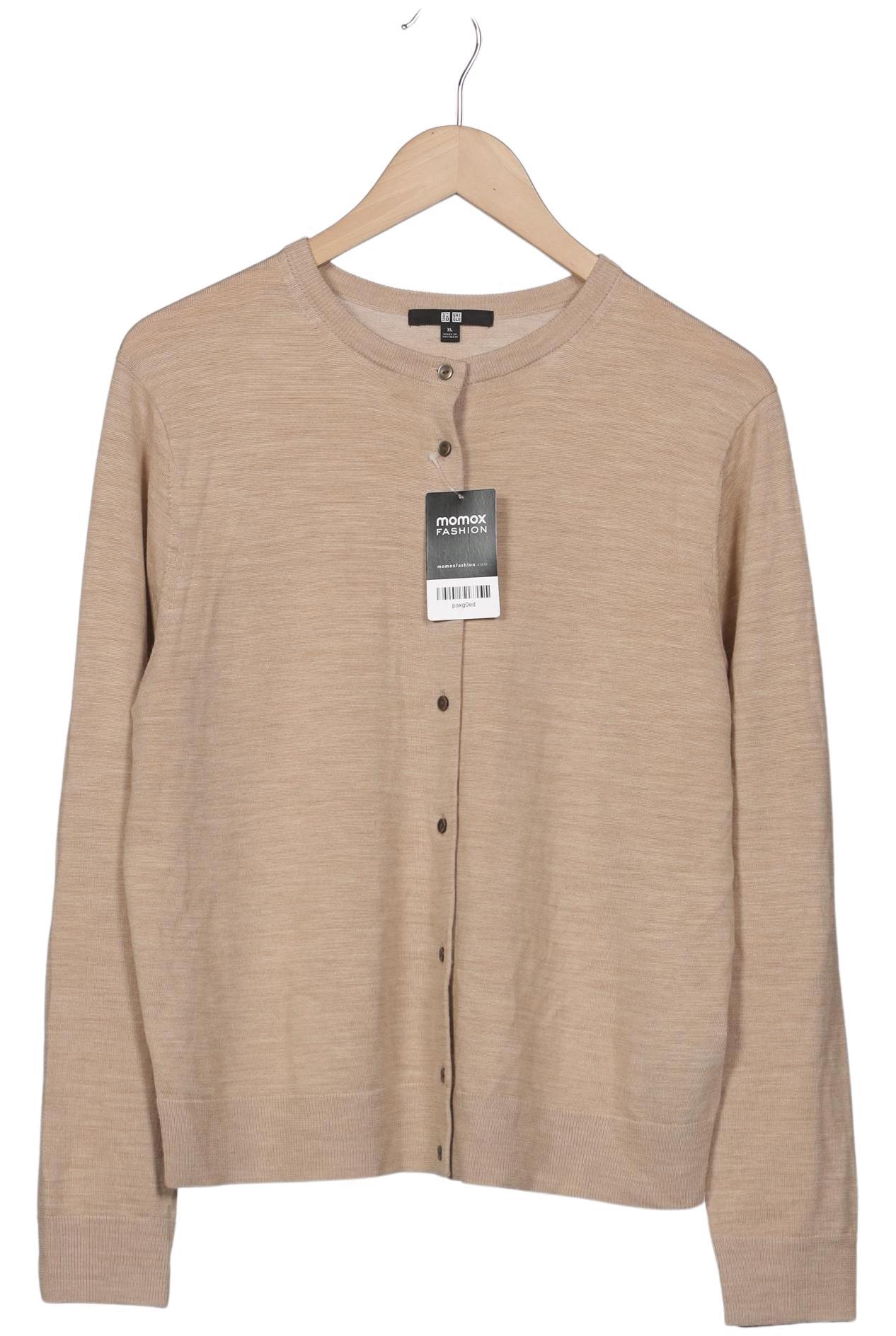 

uniqlo Damen Strickjacke, beige, Gr. 44