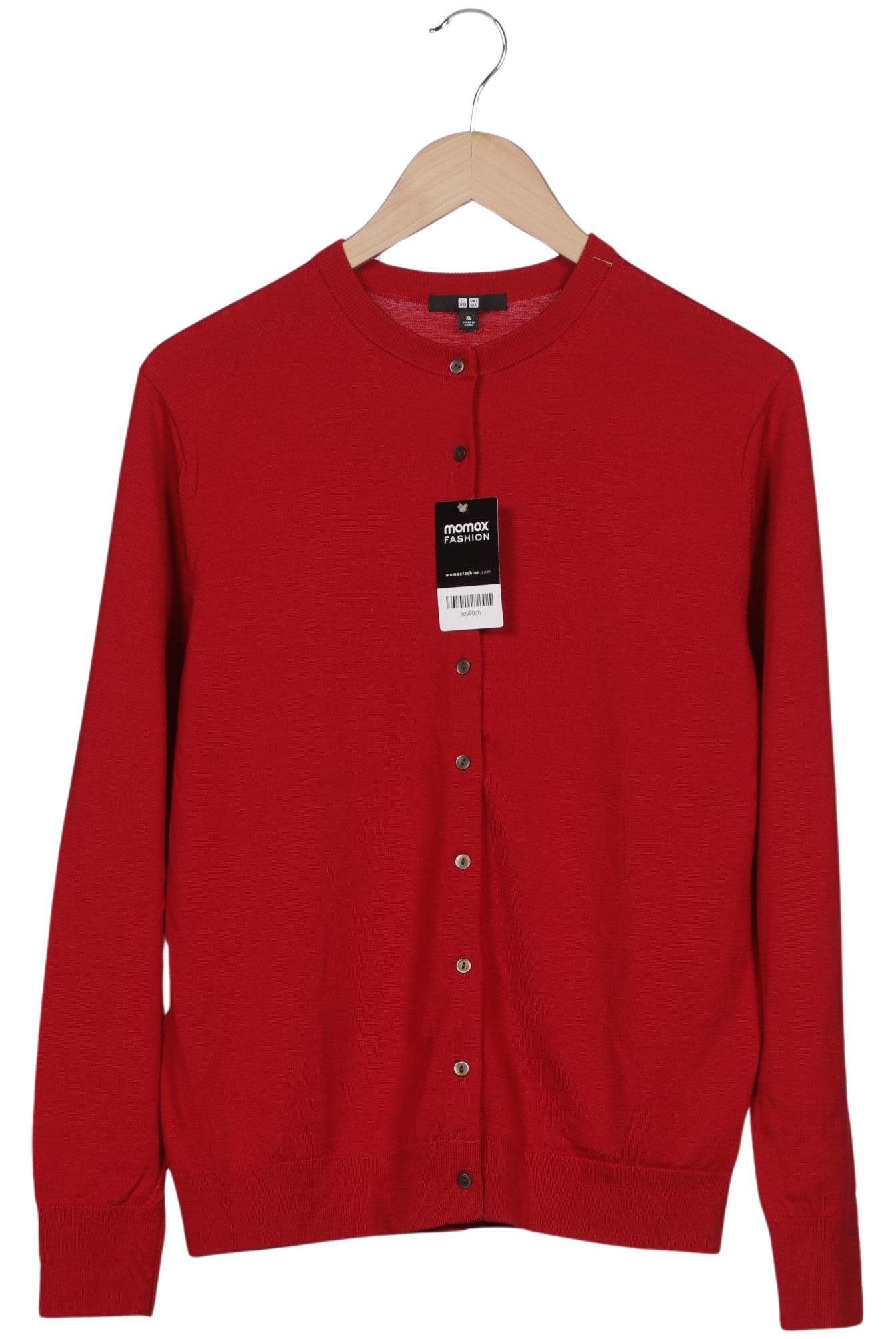 

uniqlo Damen Strickjacke, rot, Gr. 44
