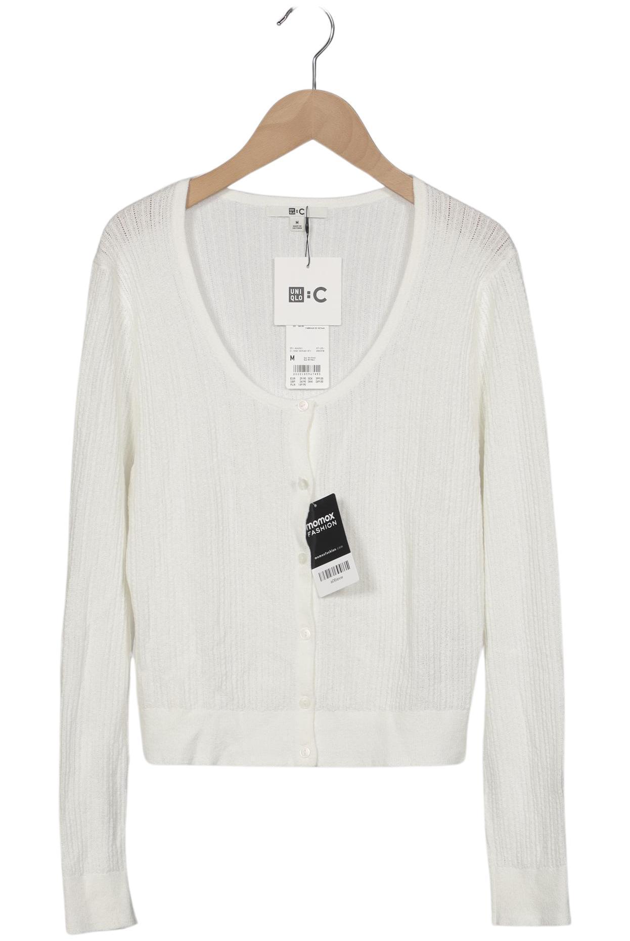 

uniqlo Damen Strickjacke, weiß, Gr. 38