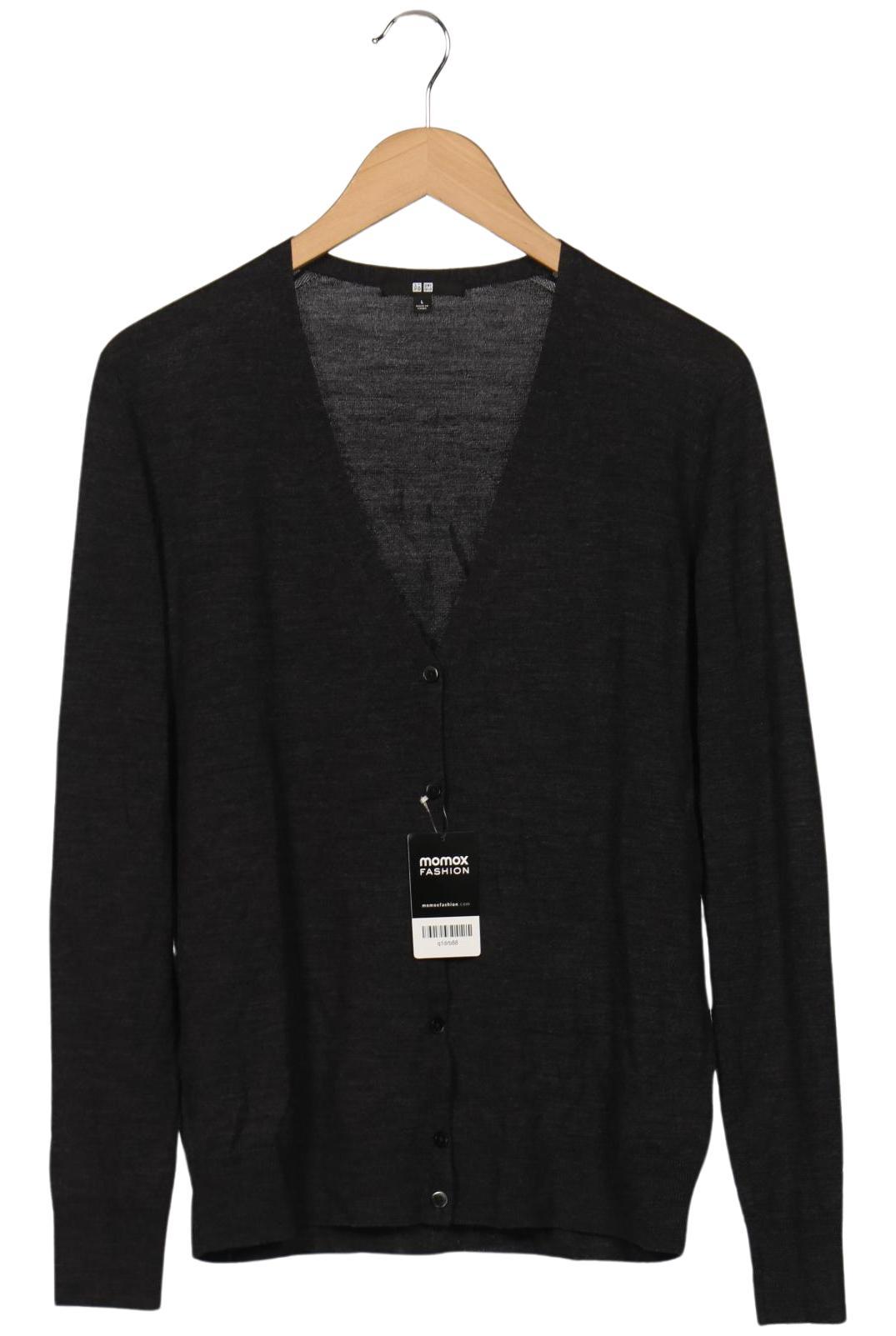 

uniqlo Damen Strickjacke, grau, Gr. 42