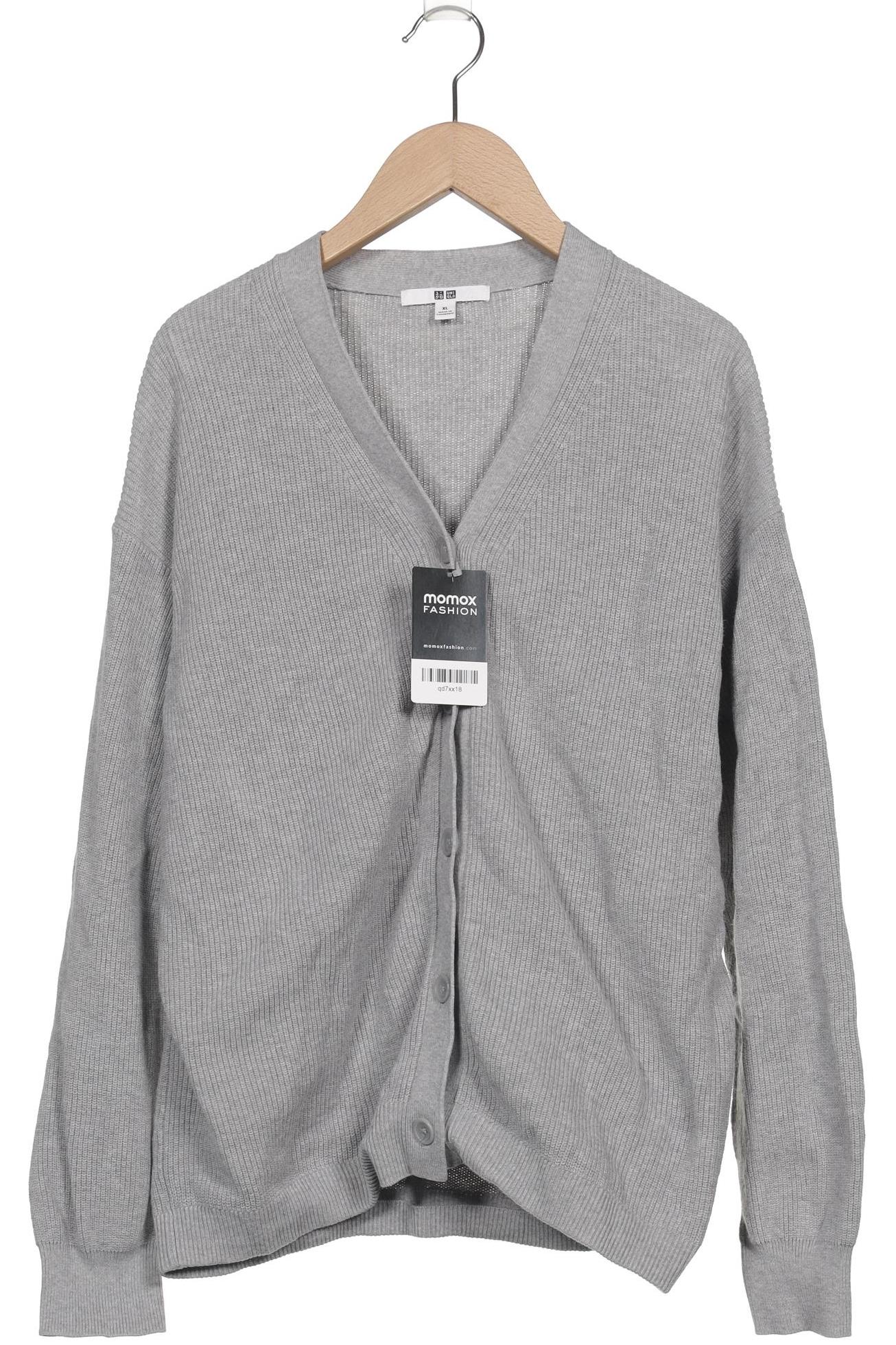 

uniqlo Damen Strickjacke, grau, Gr. 44
