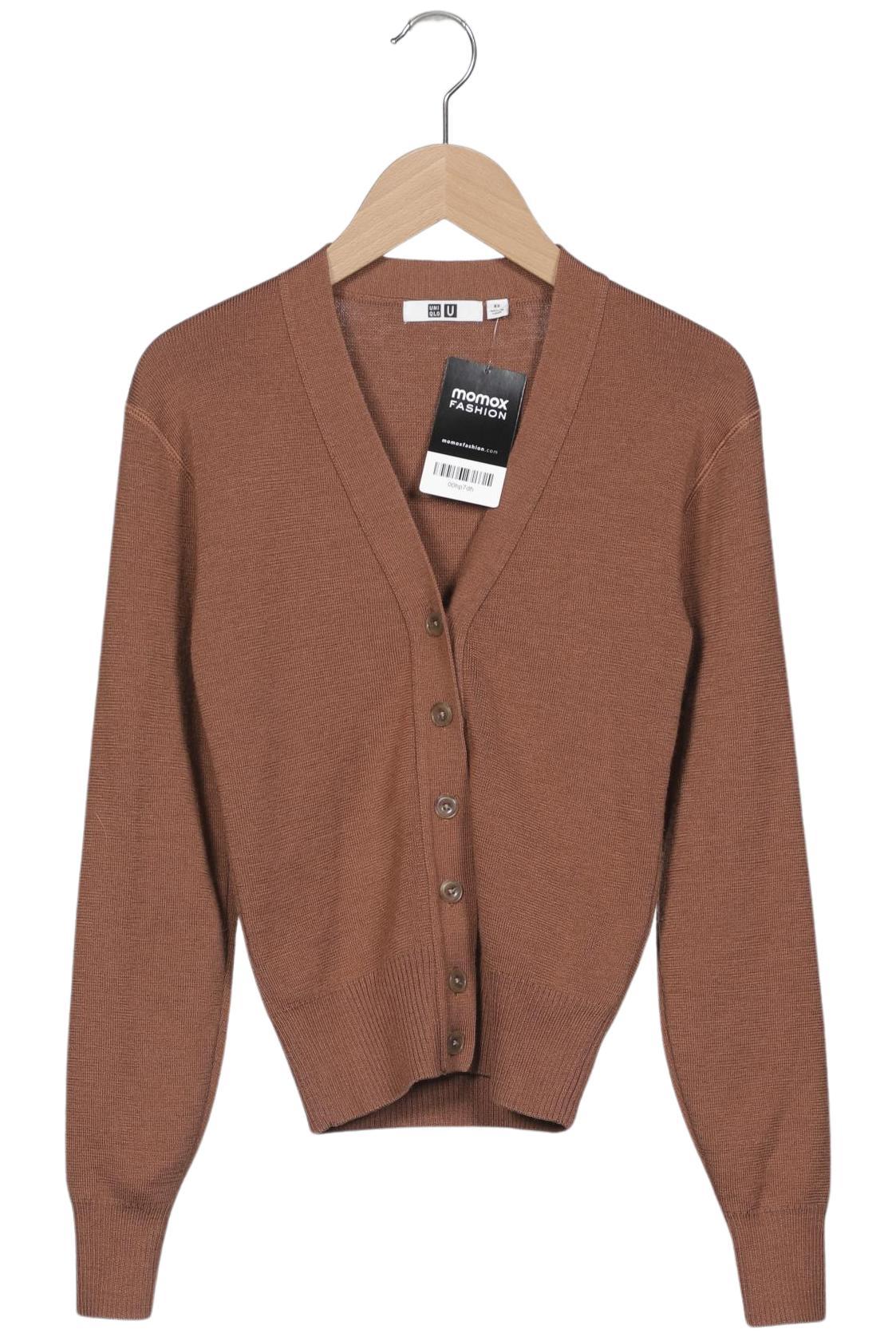 

uniqlo Damen Strickjacke, braun, Gr. 34