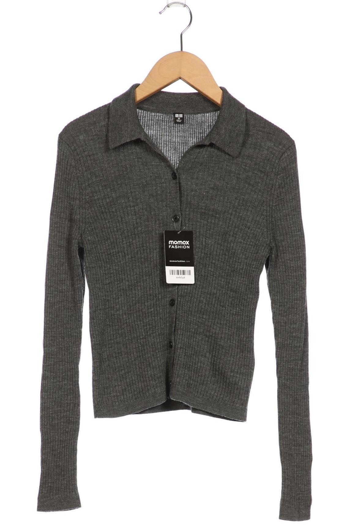 

uniqlo Damen Strickjacke, grau, Gr. 34