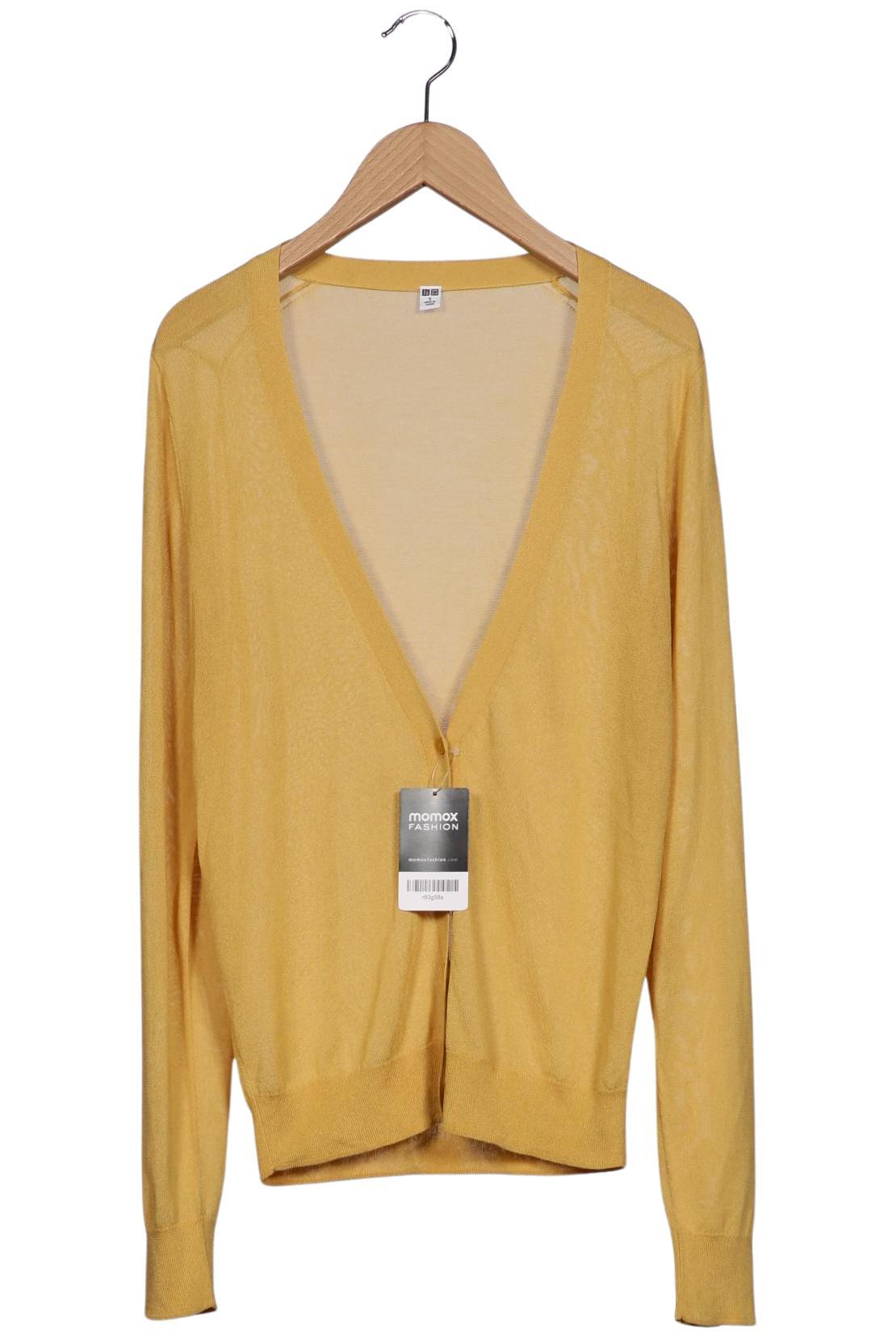 

uniqlo Damen Strickjacke, gelb, Gr. 36