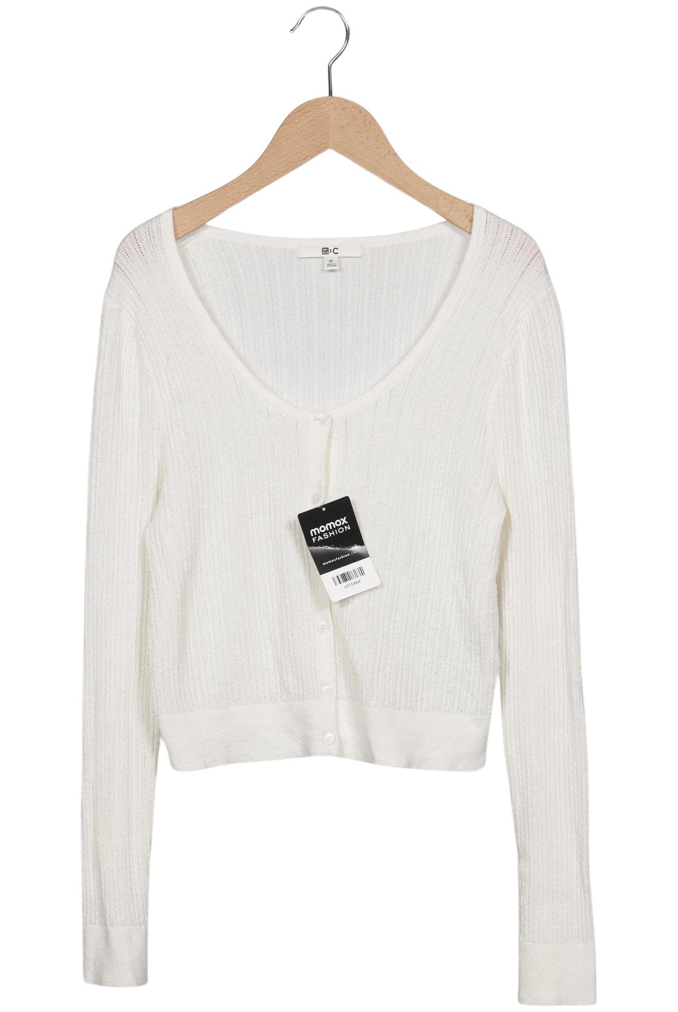 

uniqlo Damen Strickjacke, weiß, Gr. 34