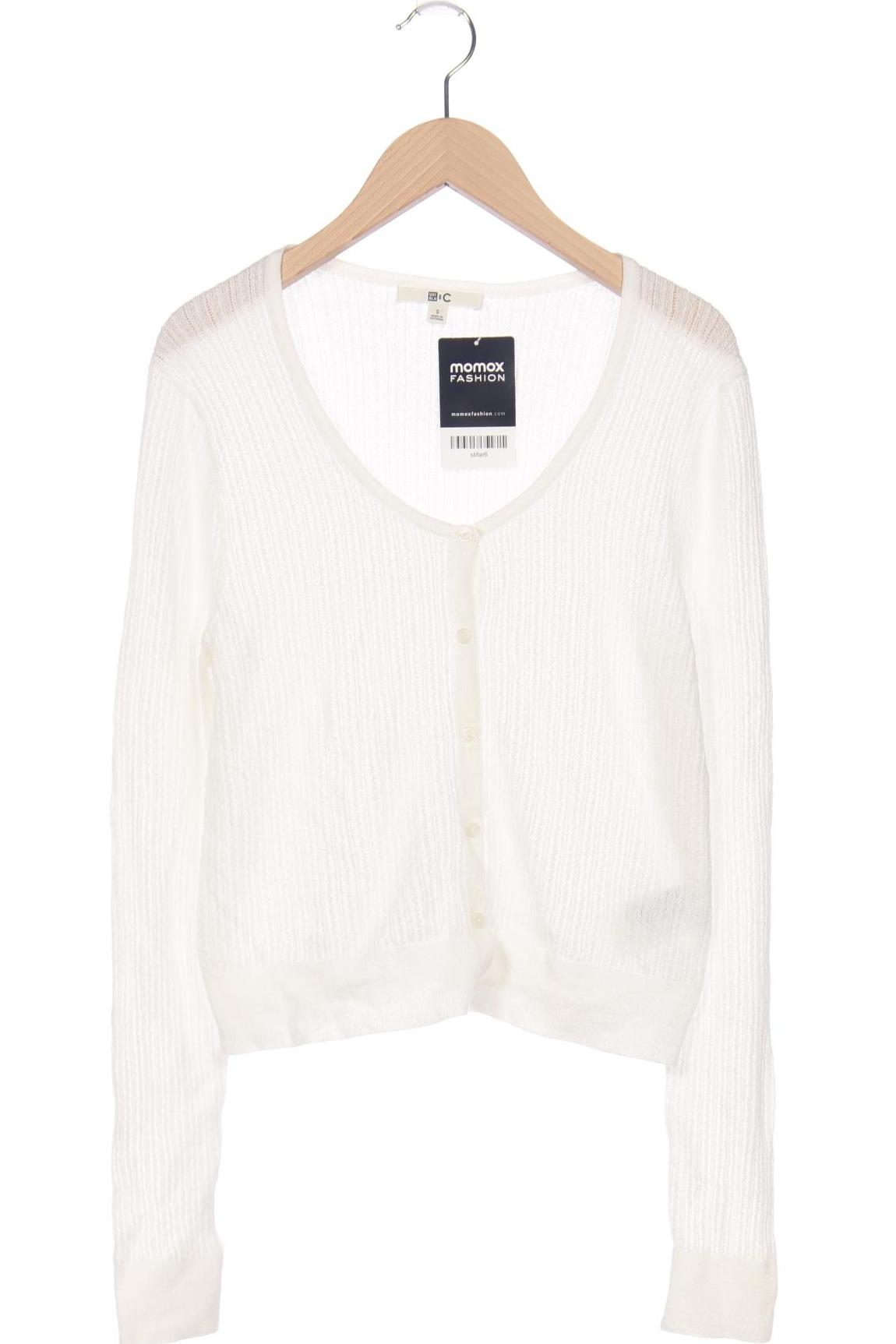 

uniqlo Damen Strickjacke, weiß, Gr. 36