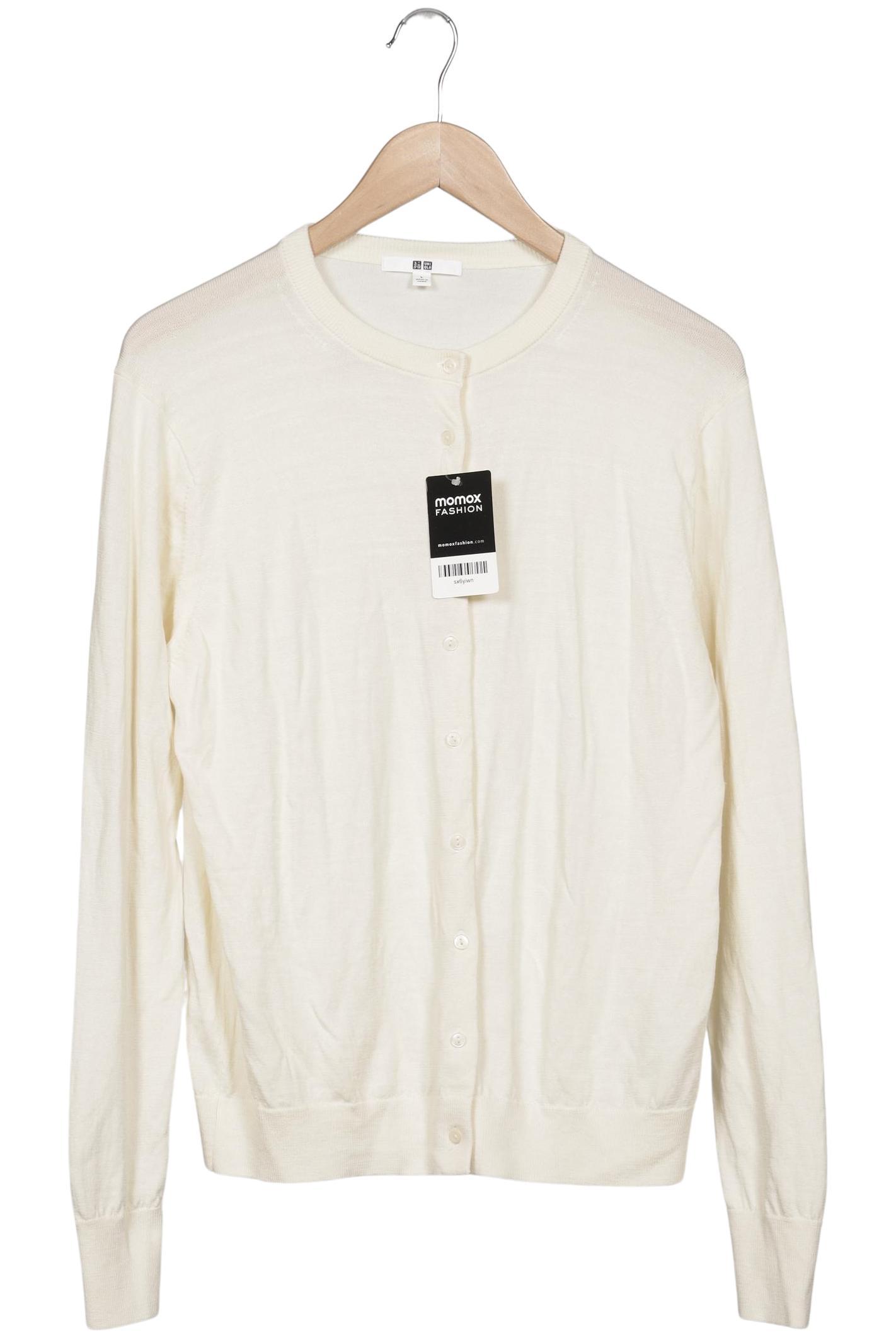 

uniqlo Damen Strickjacke, cremeweiß, Gr. 42