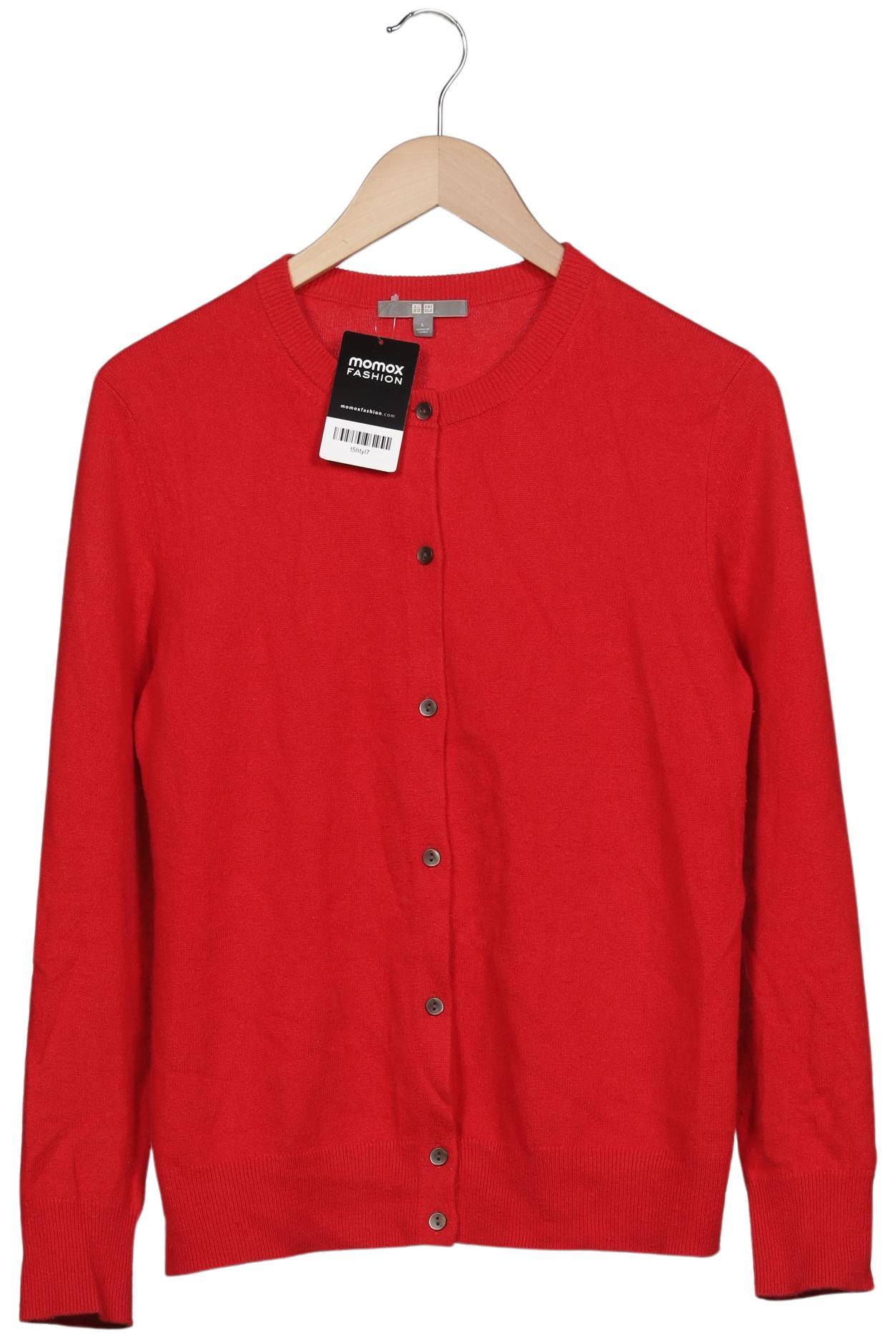

uniqlo Damen Strickjacke, rot, Gr. 42