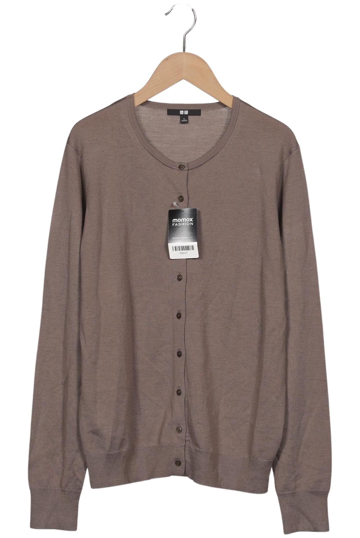

uniqlo Damen Strickjacke, braun, Gr. 42