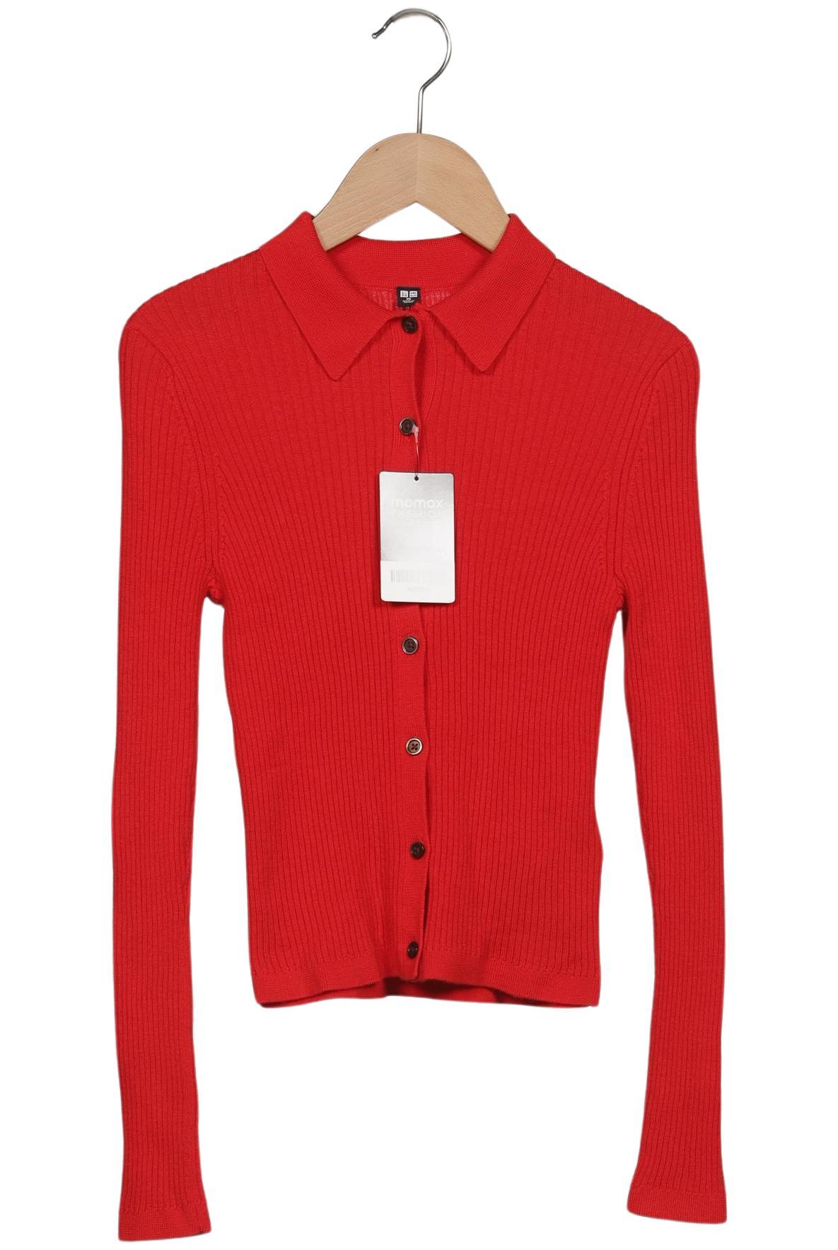

uniqlo Damen Strickjacke, rot, Gr. 34