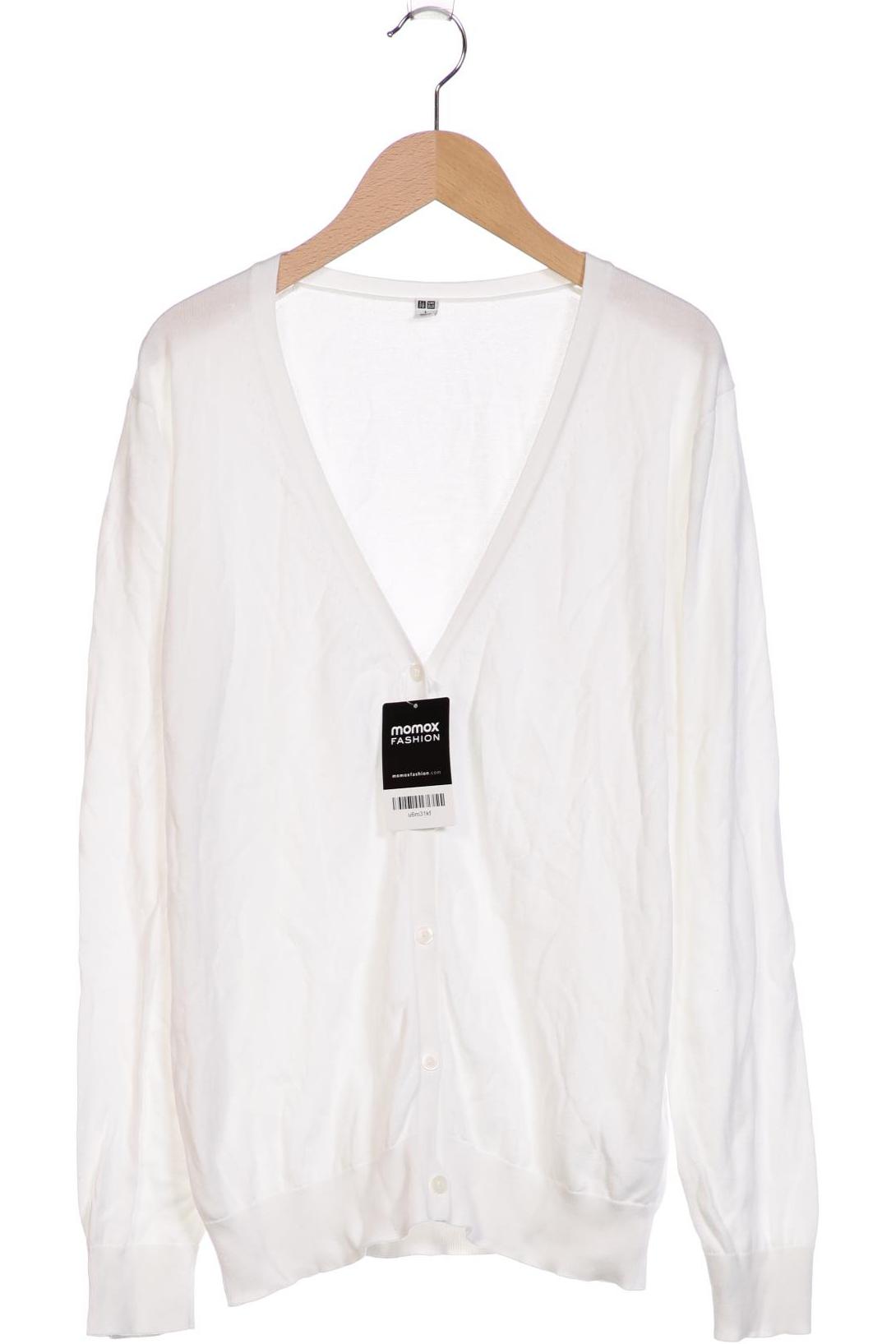 

uniqlo Damen Strickjacke, weiß, Gr. 42