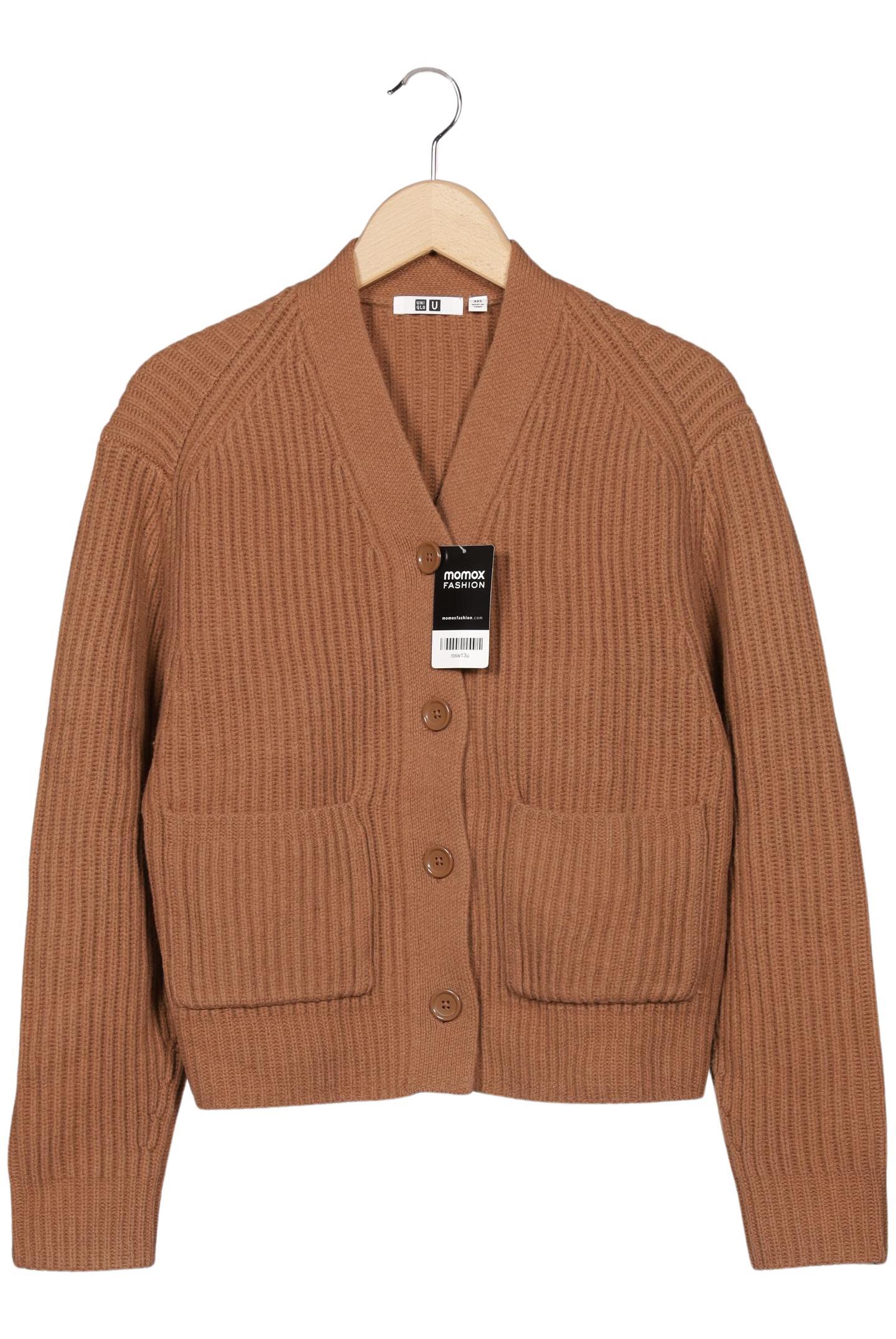 

uniqlo Damen Strickjacke, braun, Gr. 32