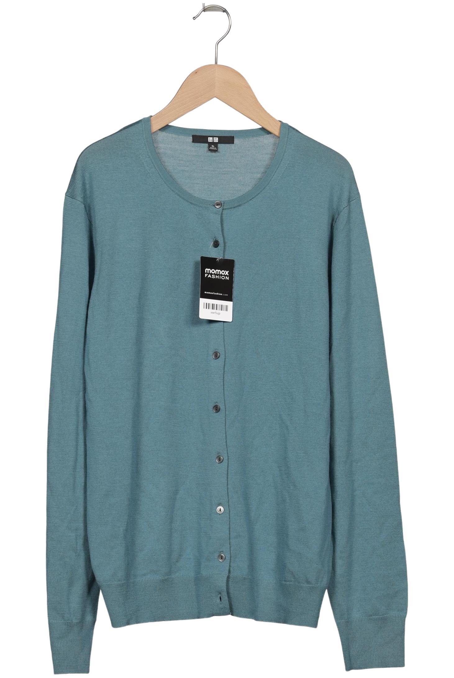 

uniqlo Damen Strickjacke, türkis, Gr. 44