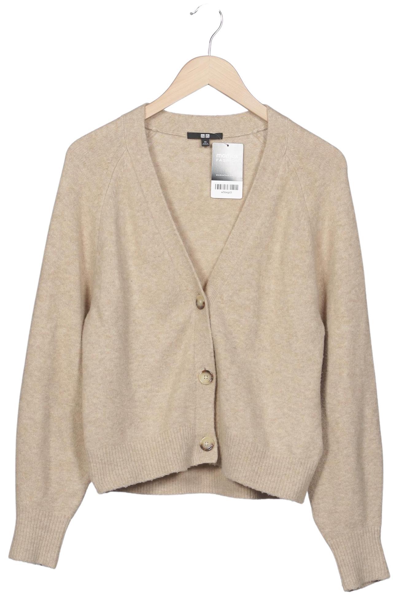 

uniqlo Damen Strickjacke, beige, Gr. 34