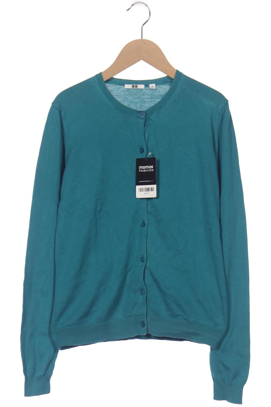

uniqlo Damen Strickjacke, türkis, Gr. 36