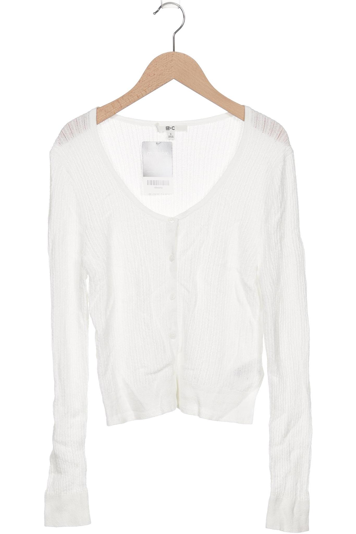 

uniqlo Damen Strickjacke, weiß, Gr. 36